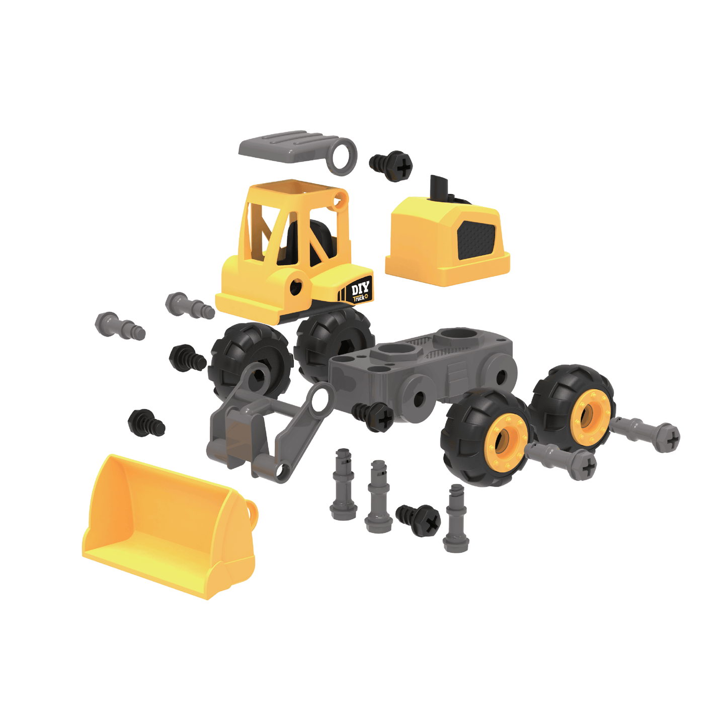 Builderz Dumper Truck & Digger - 2-in-1