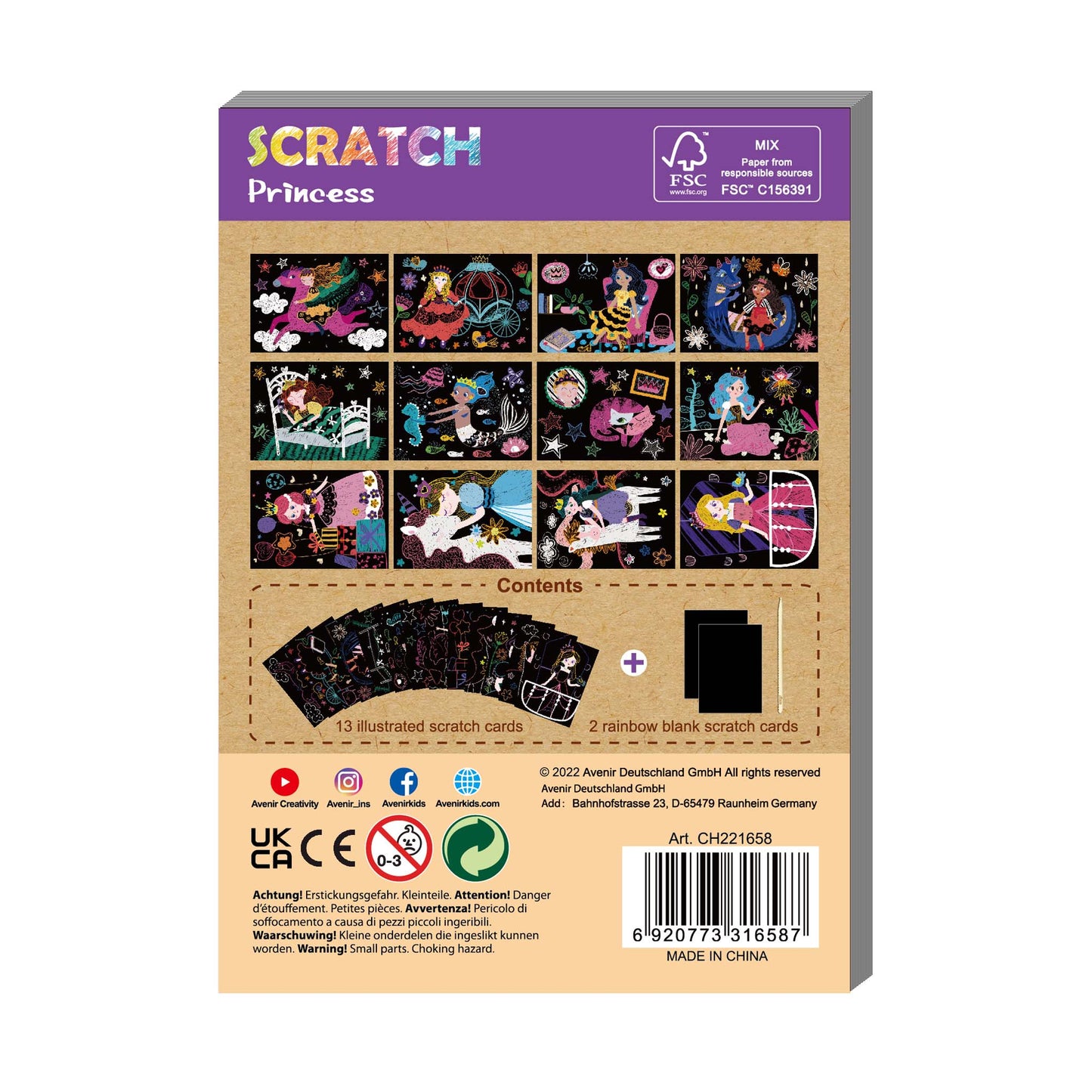 Mini Scratch Book Princess