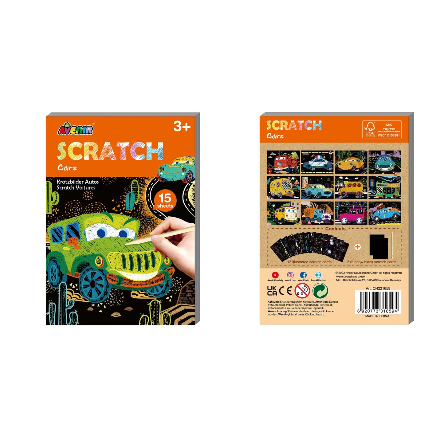 Mini Scratch Book Cars