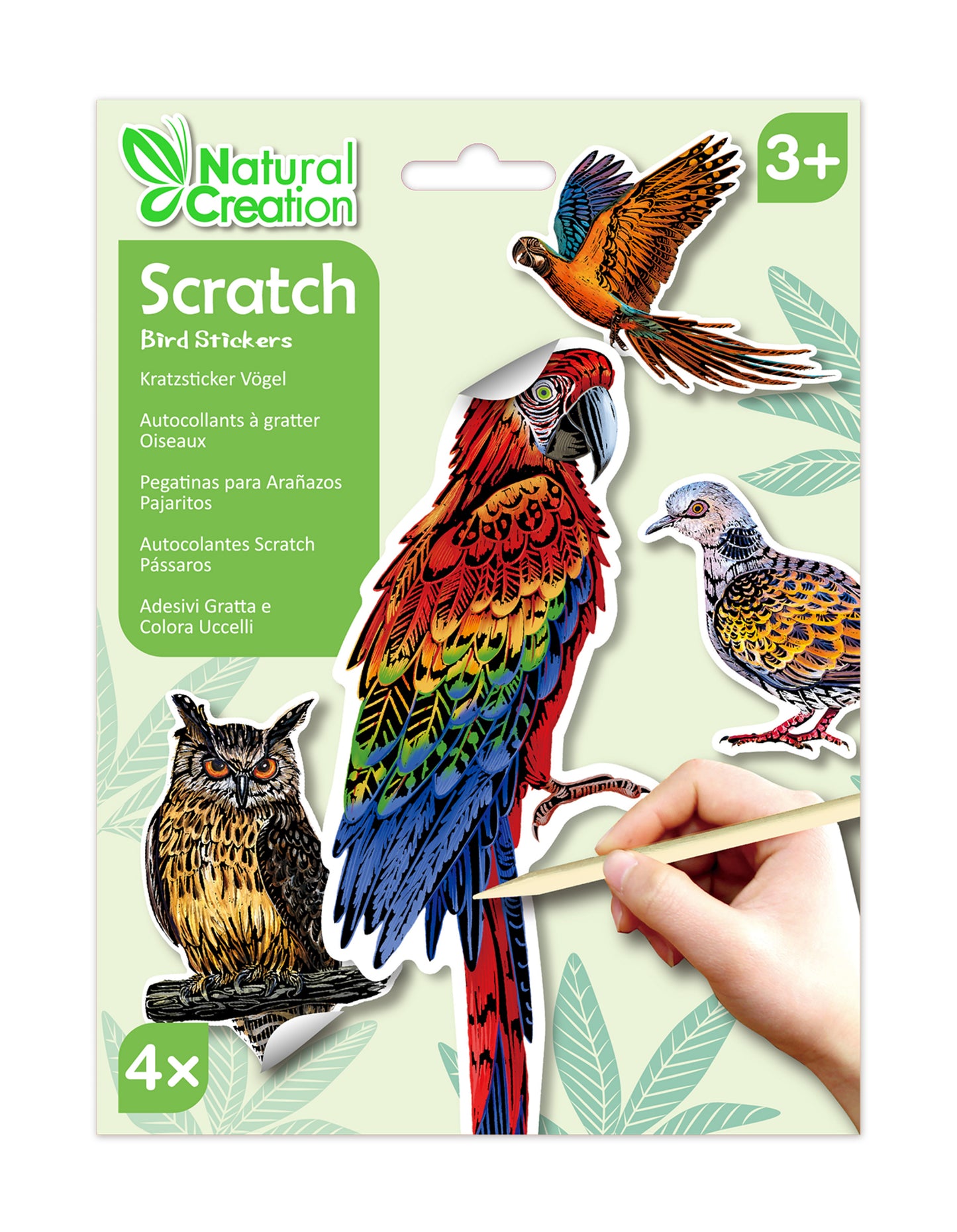 Scratch Bird Stickers