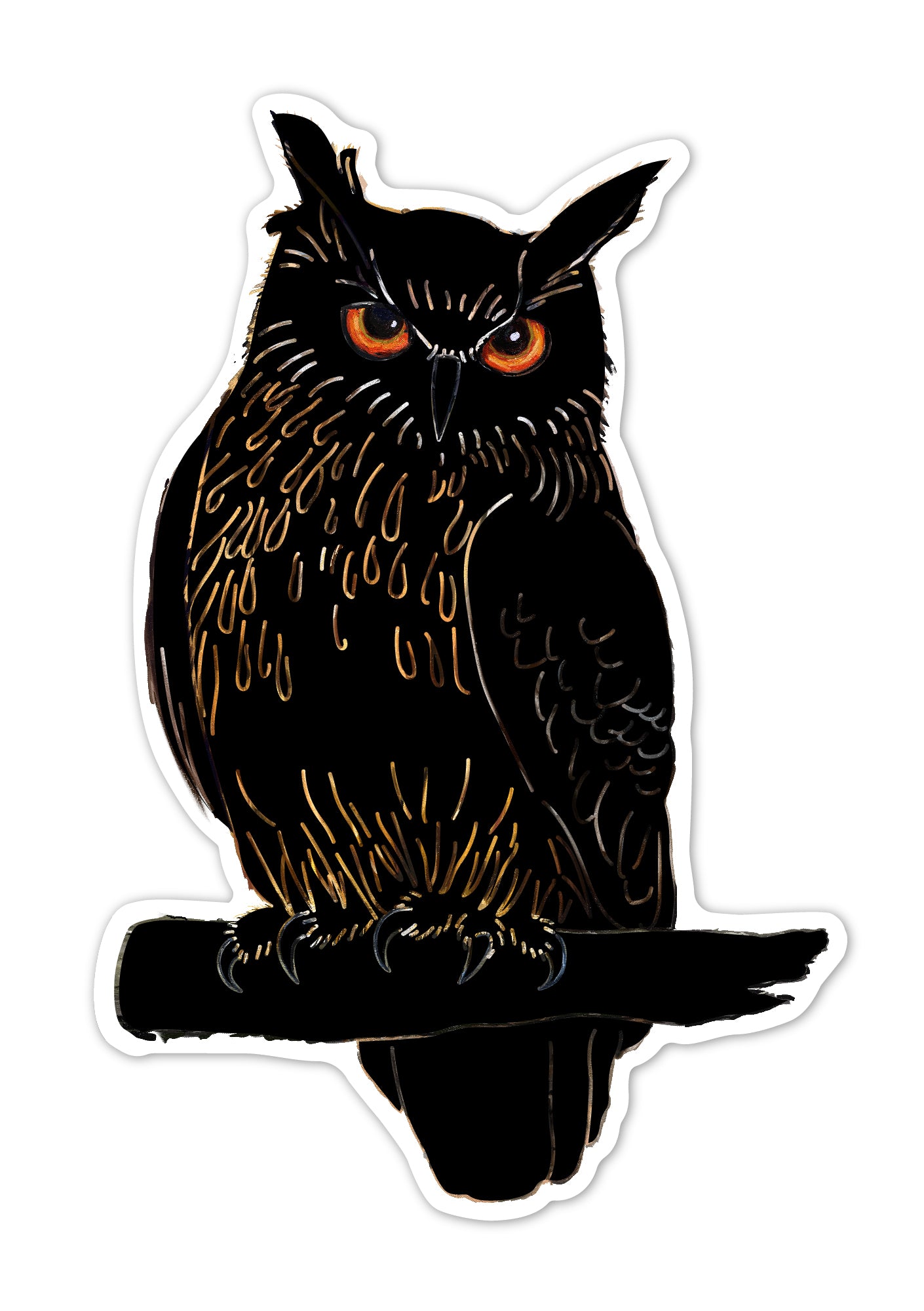 Scratch Bird Stickers