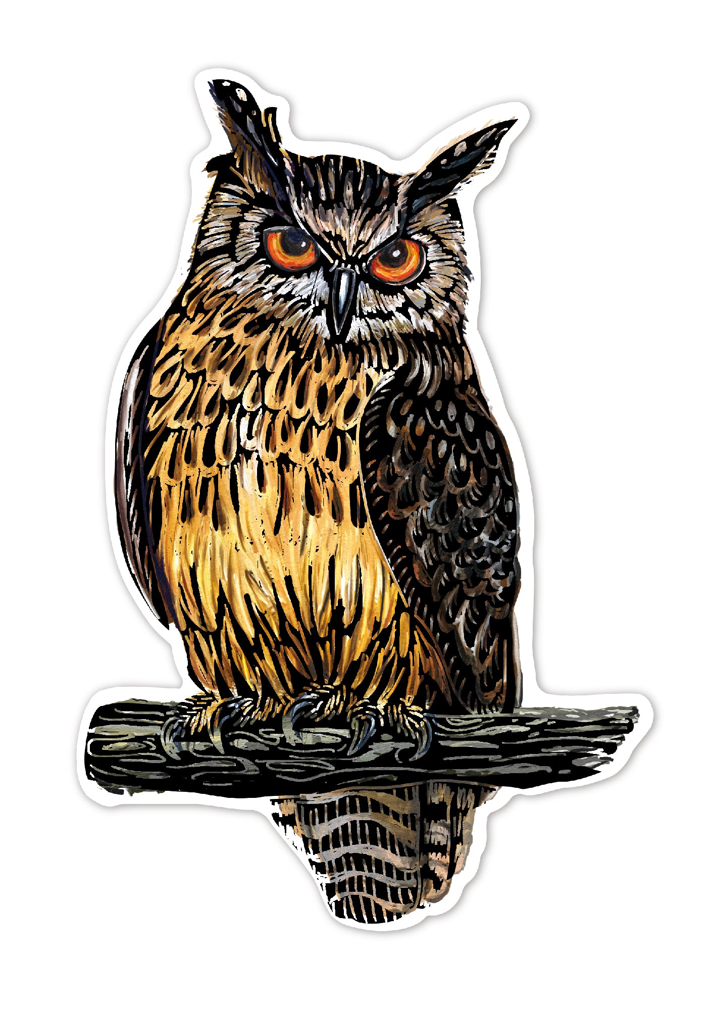 Scratch Bird Stickers