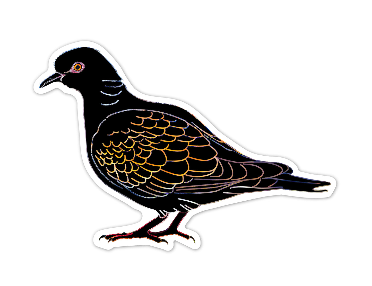 Scratch Bird Stickers