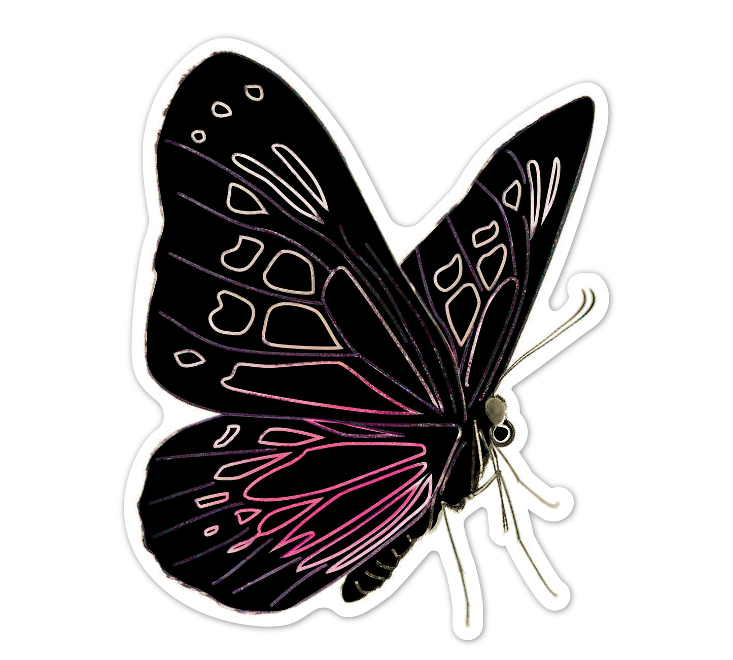 Scratch Butterfly Stickers
