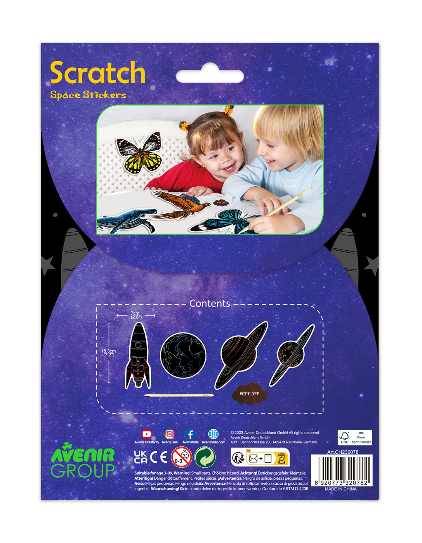 Scratch Space Stickers