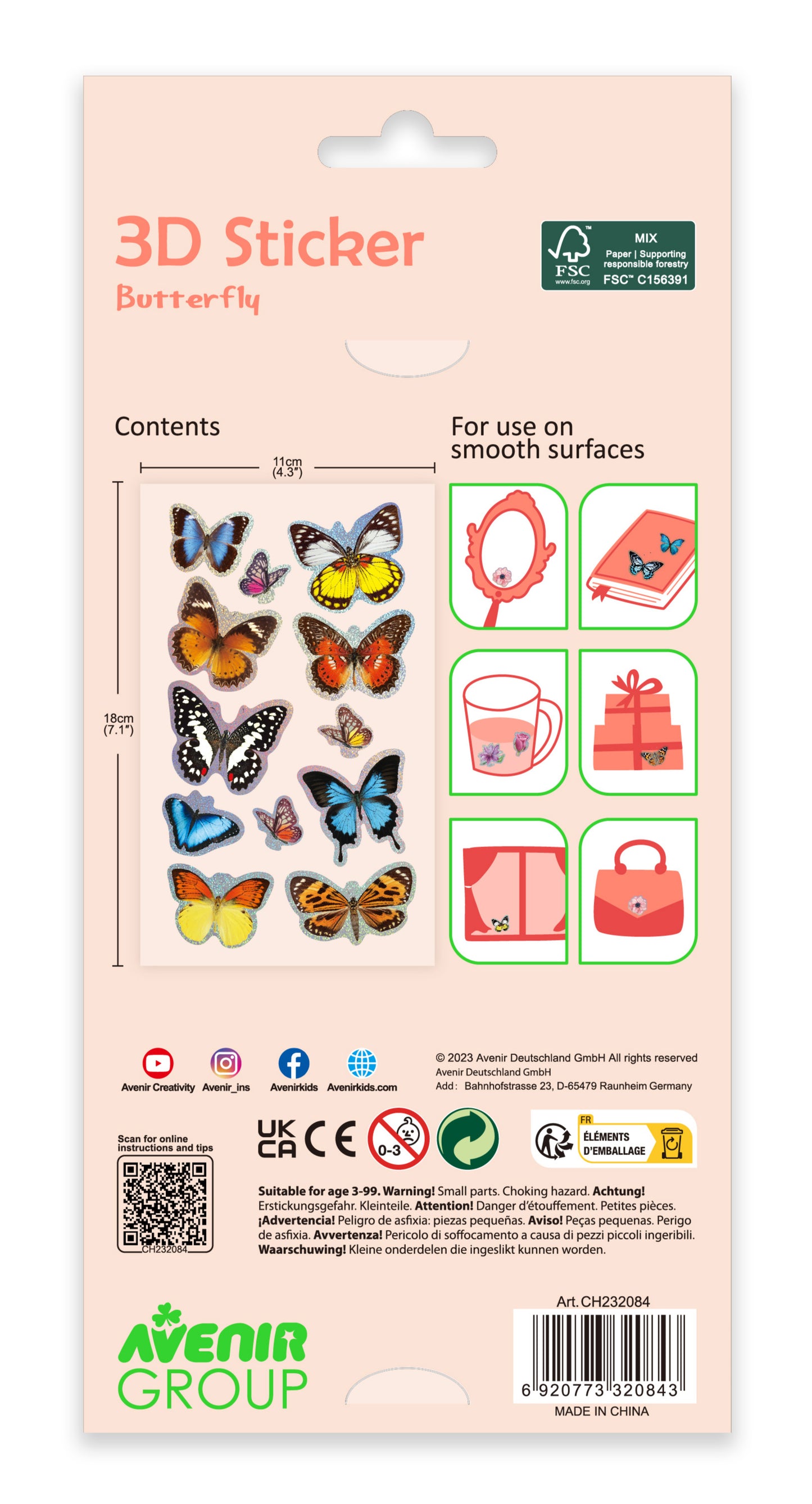 3D Sticker Butterfly