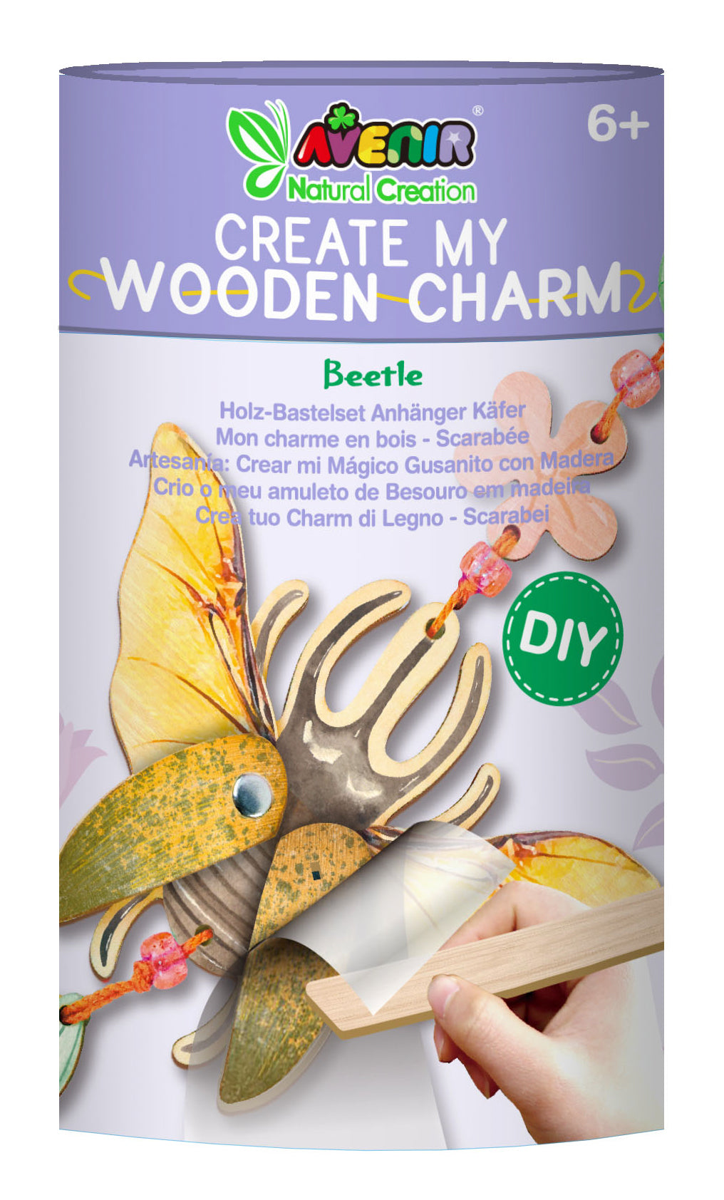 Create My Wooden Charm Beetle