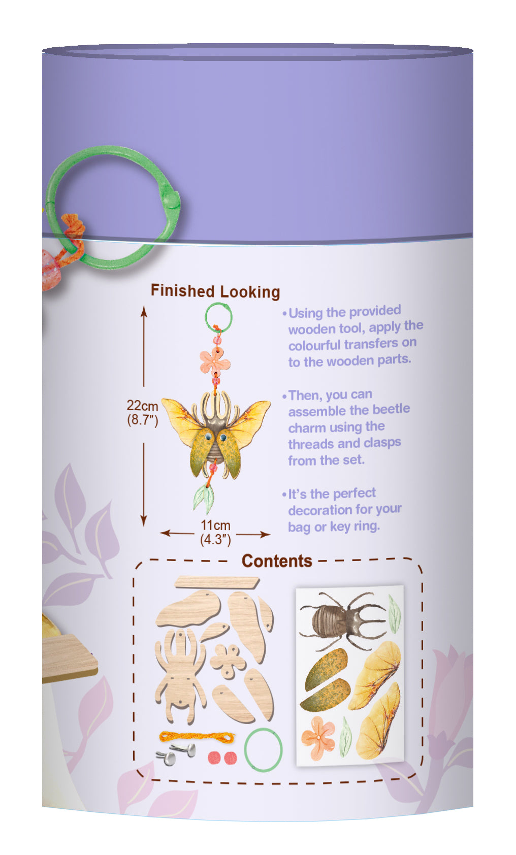 Create My Wooden Charm Beetle