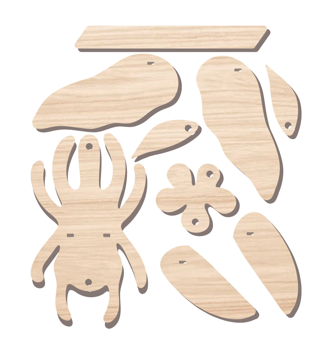 Create My Wooden Charm Beetle