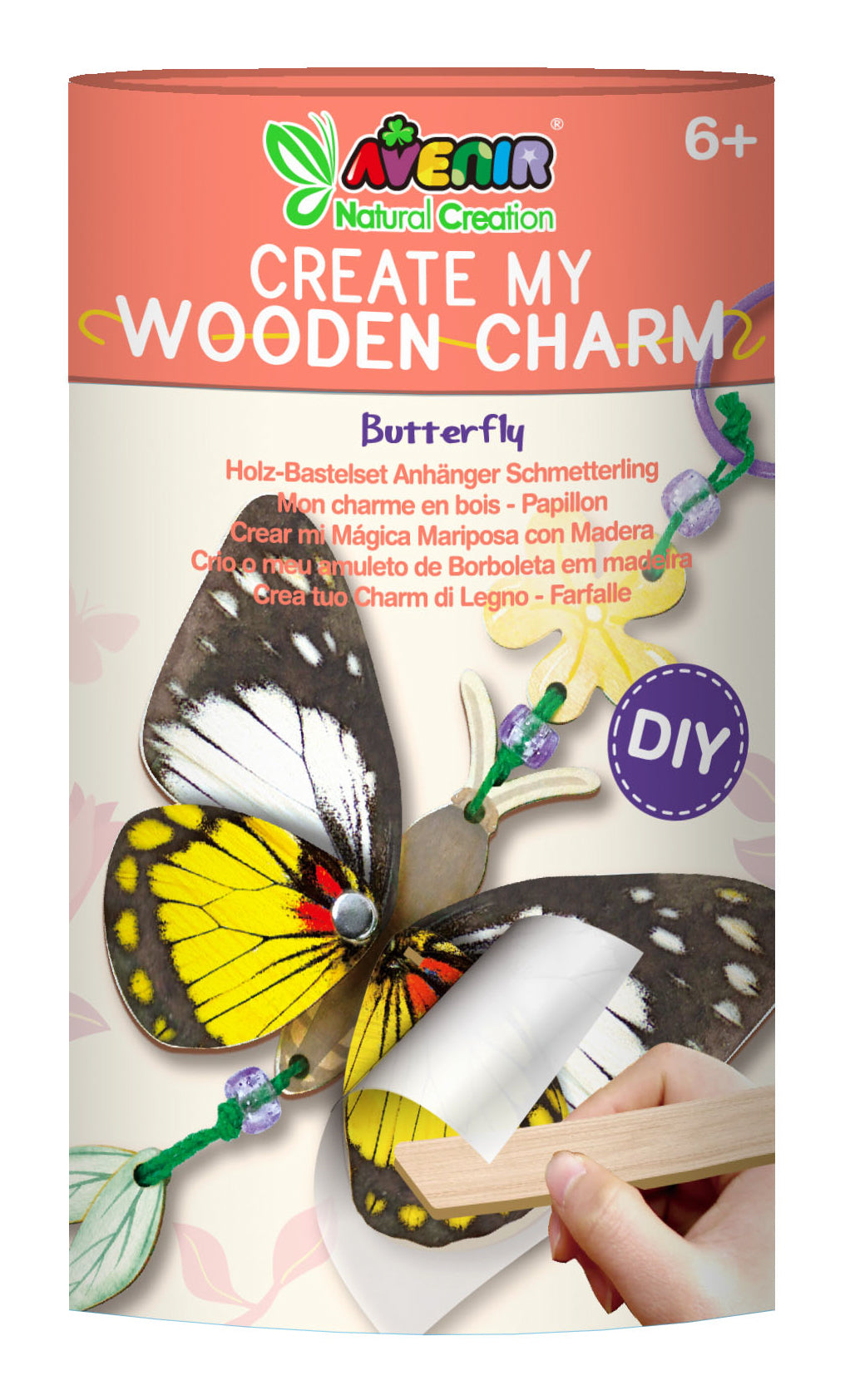 Create My Wooden Charm Butterfly