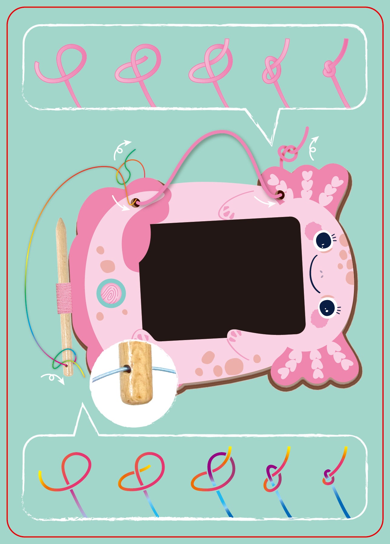 Let's Travel Together Magical Doodle Tablet AxolotI