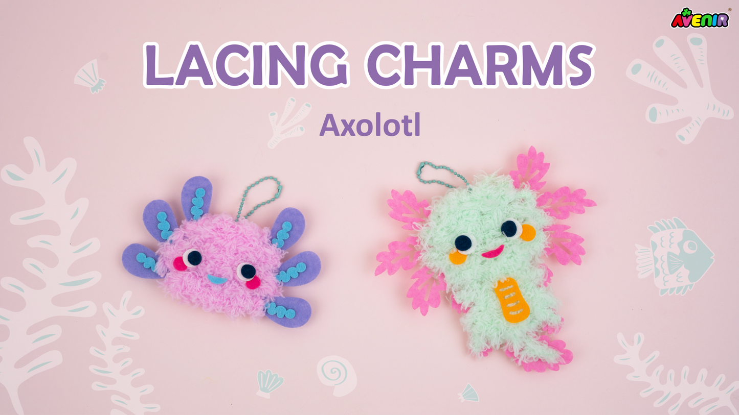 Everyday Craft Lacing Charms Axolotl