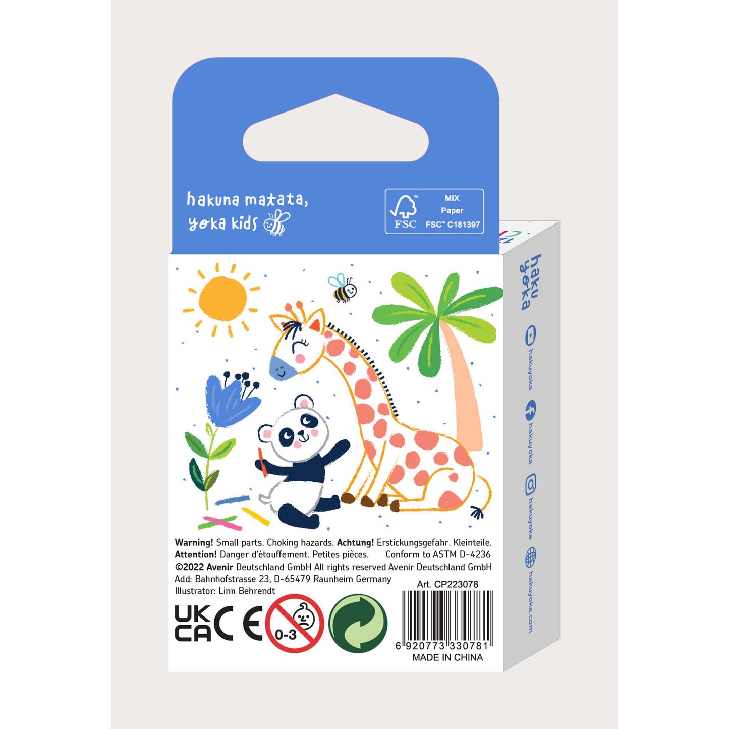 Haku Yoka Spiral Crayons 12 Colours