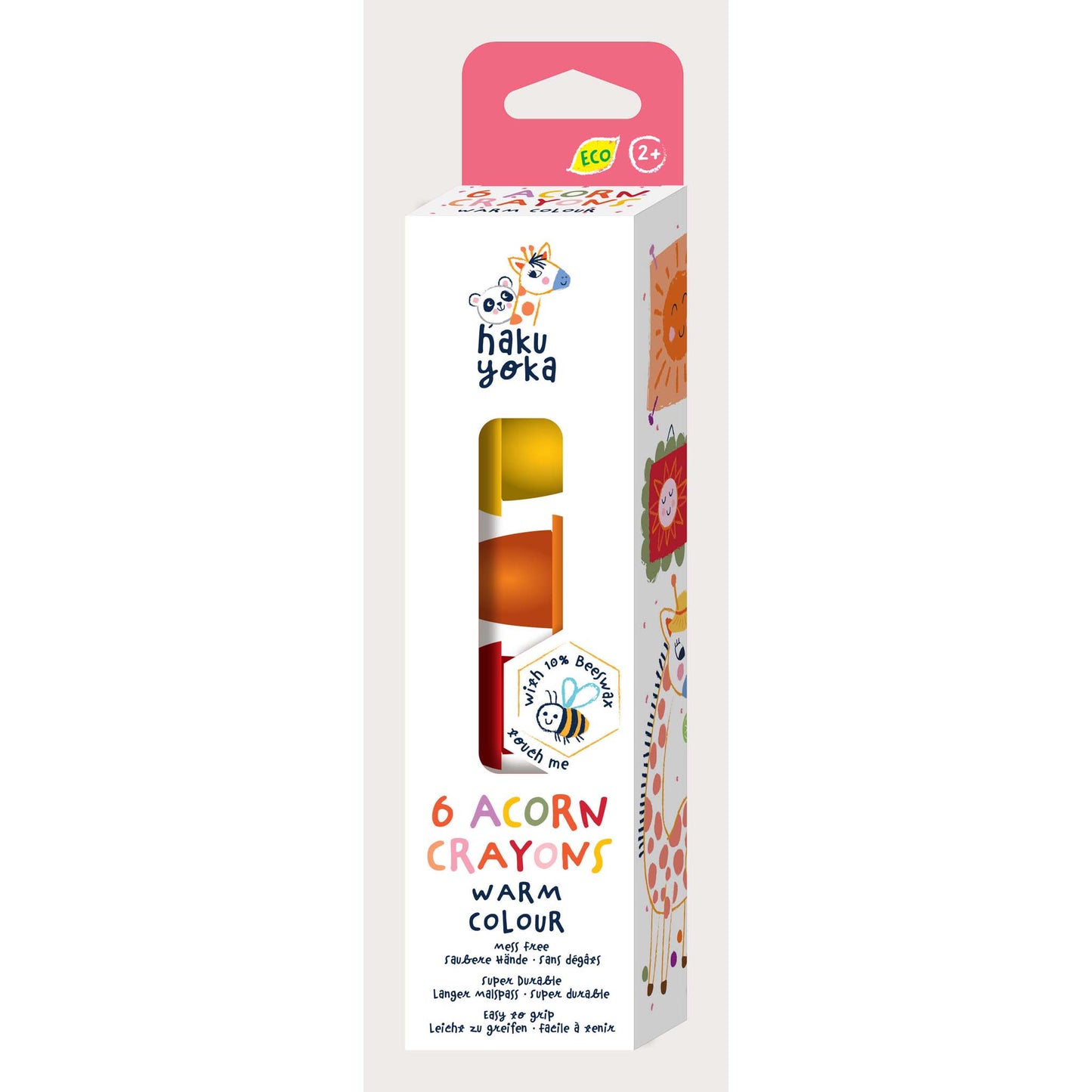 Haku Yoka 6 Acorn Crayons Warm