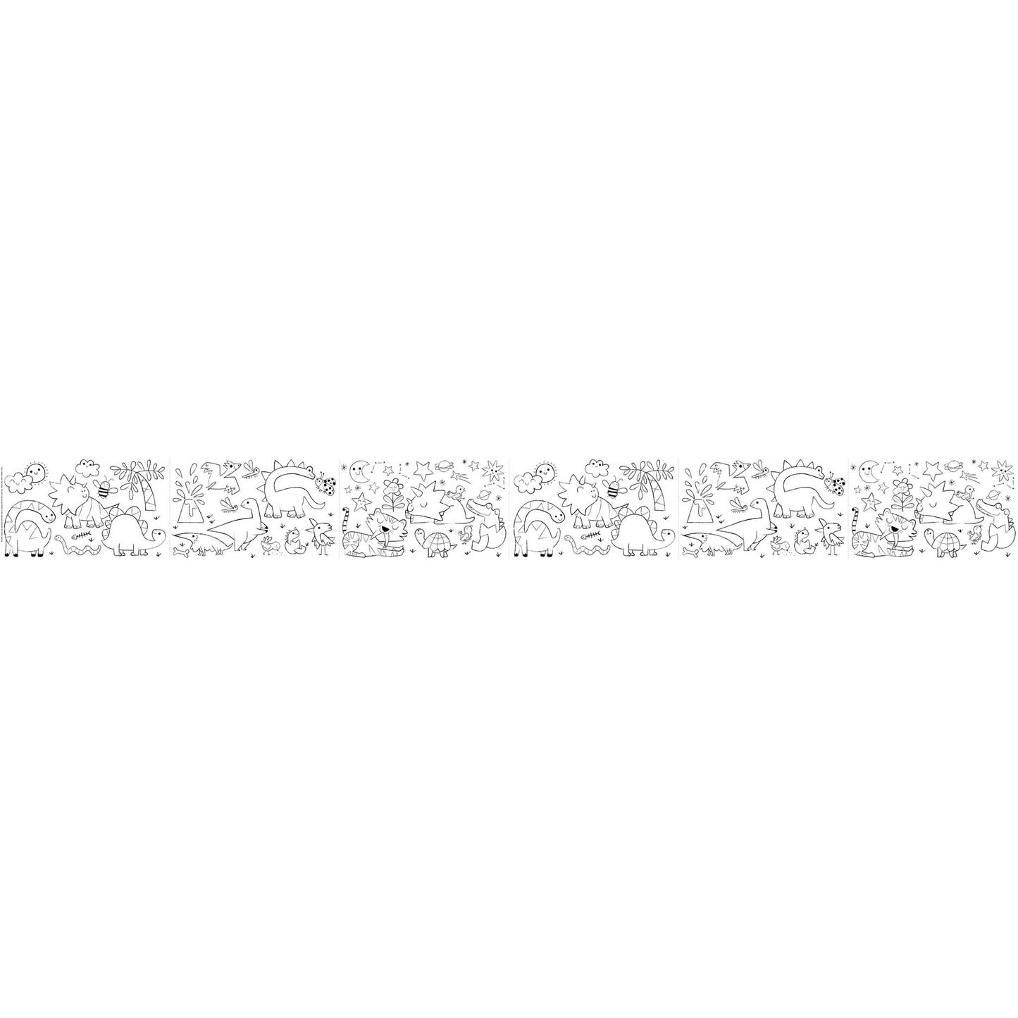 Haku Yoka Colouring Roll Kit Dino World