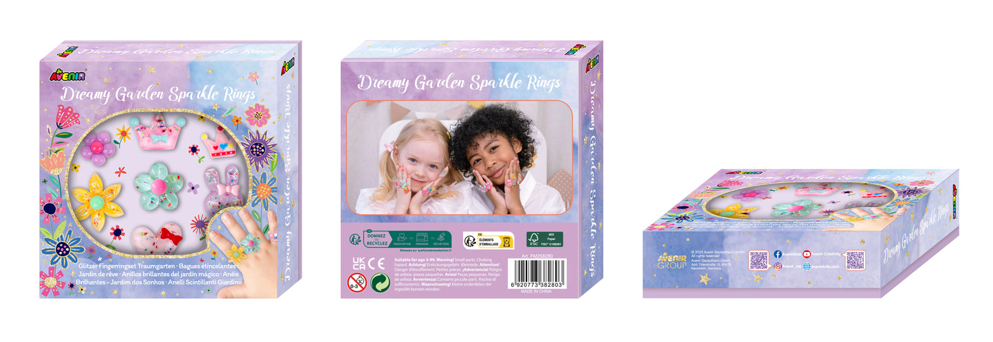 Fancy Me Dreamy Garden Sparkle Rings