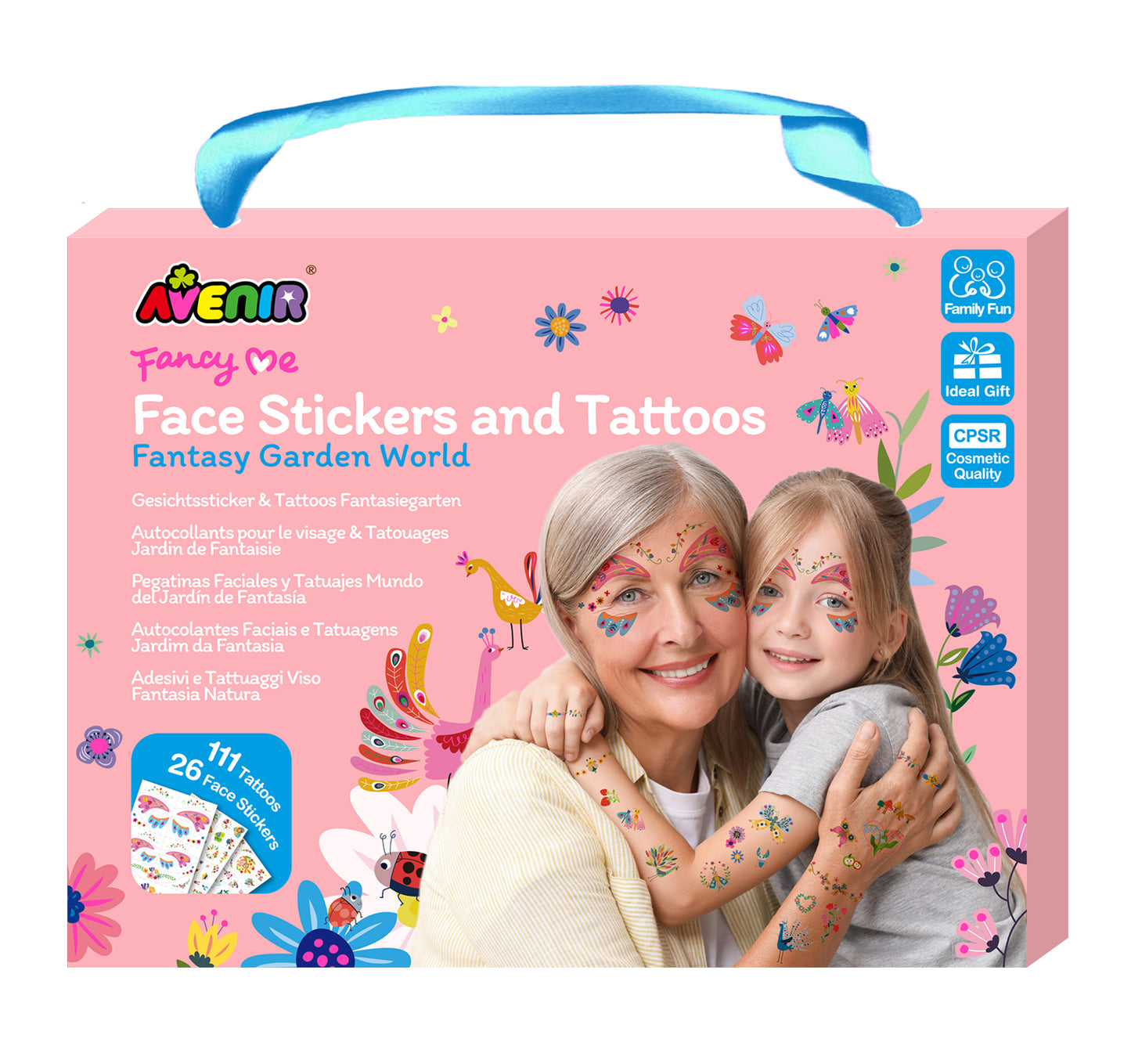 Face Sticker and Tattoos Fantasy Garden World