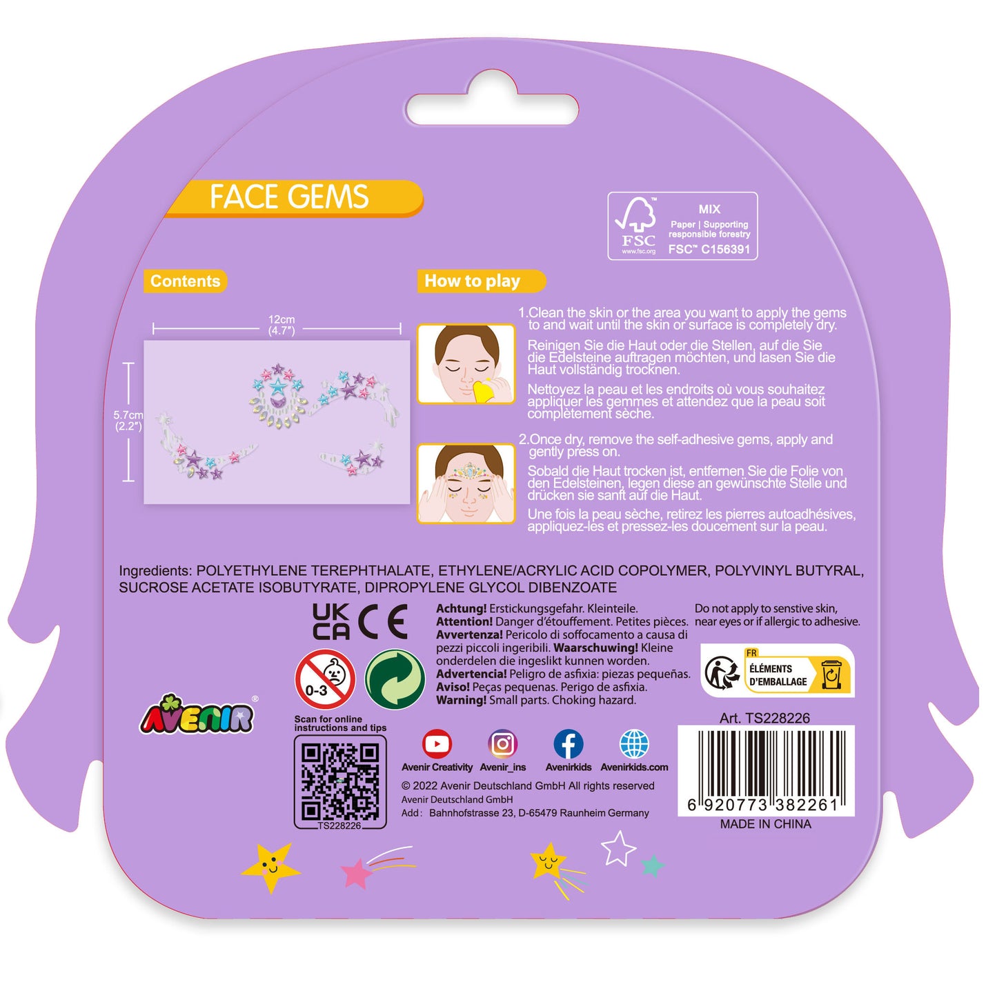 Face gems Star