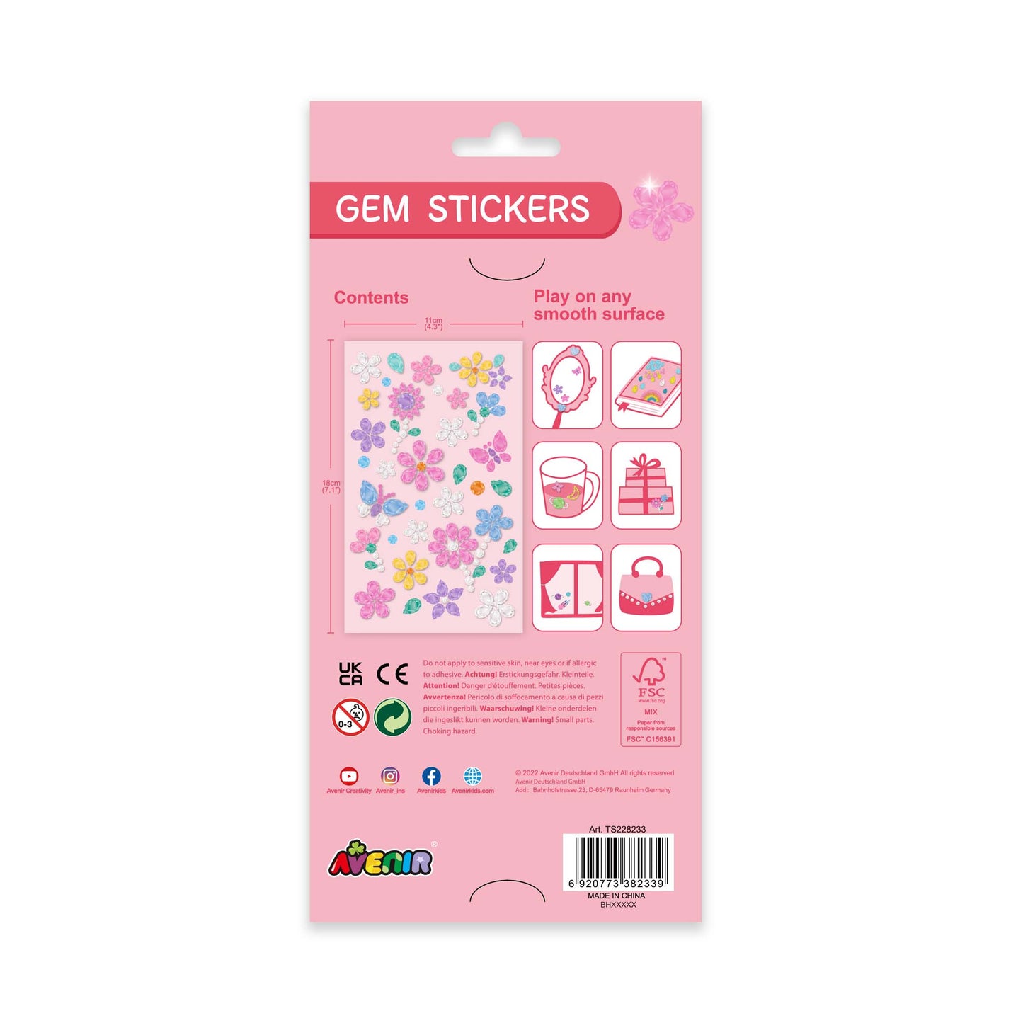 Gem Stickers Flowers