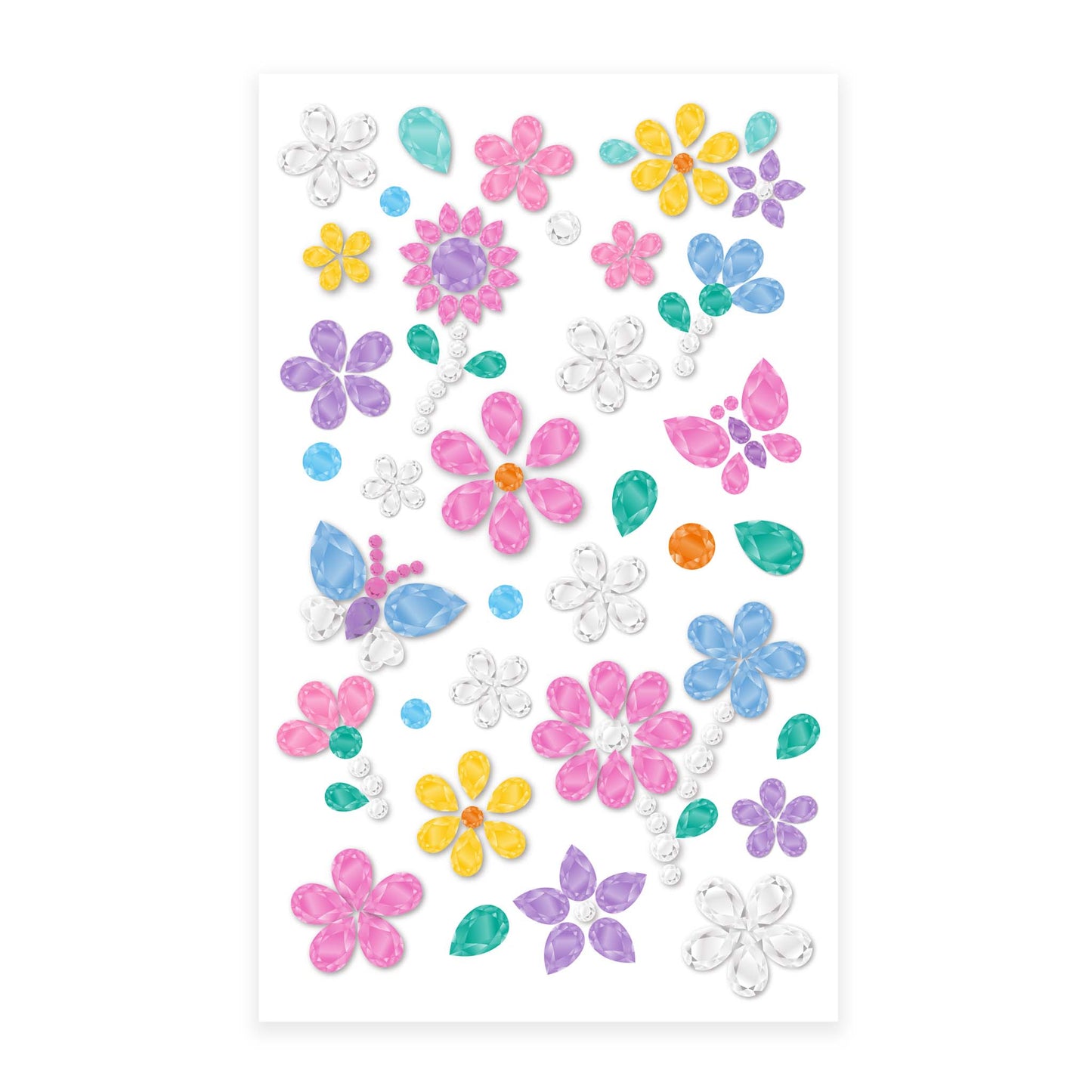 Gem Stickers Flowers