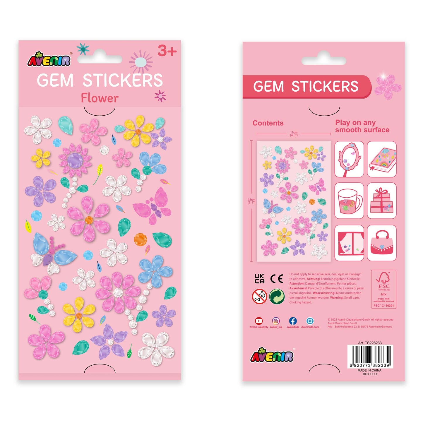 Gem Stickers Flowers