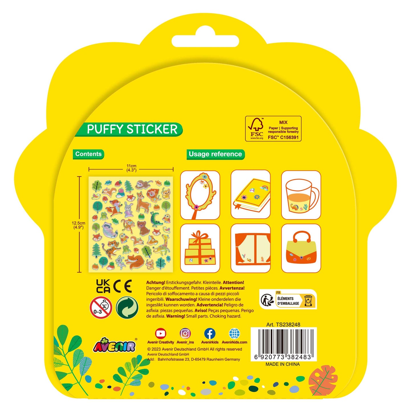 Puffy Stickers Animals
