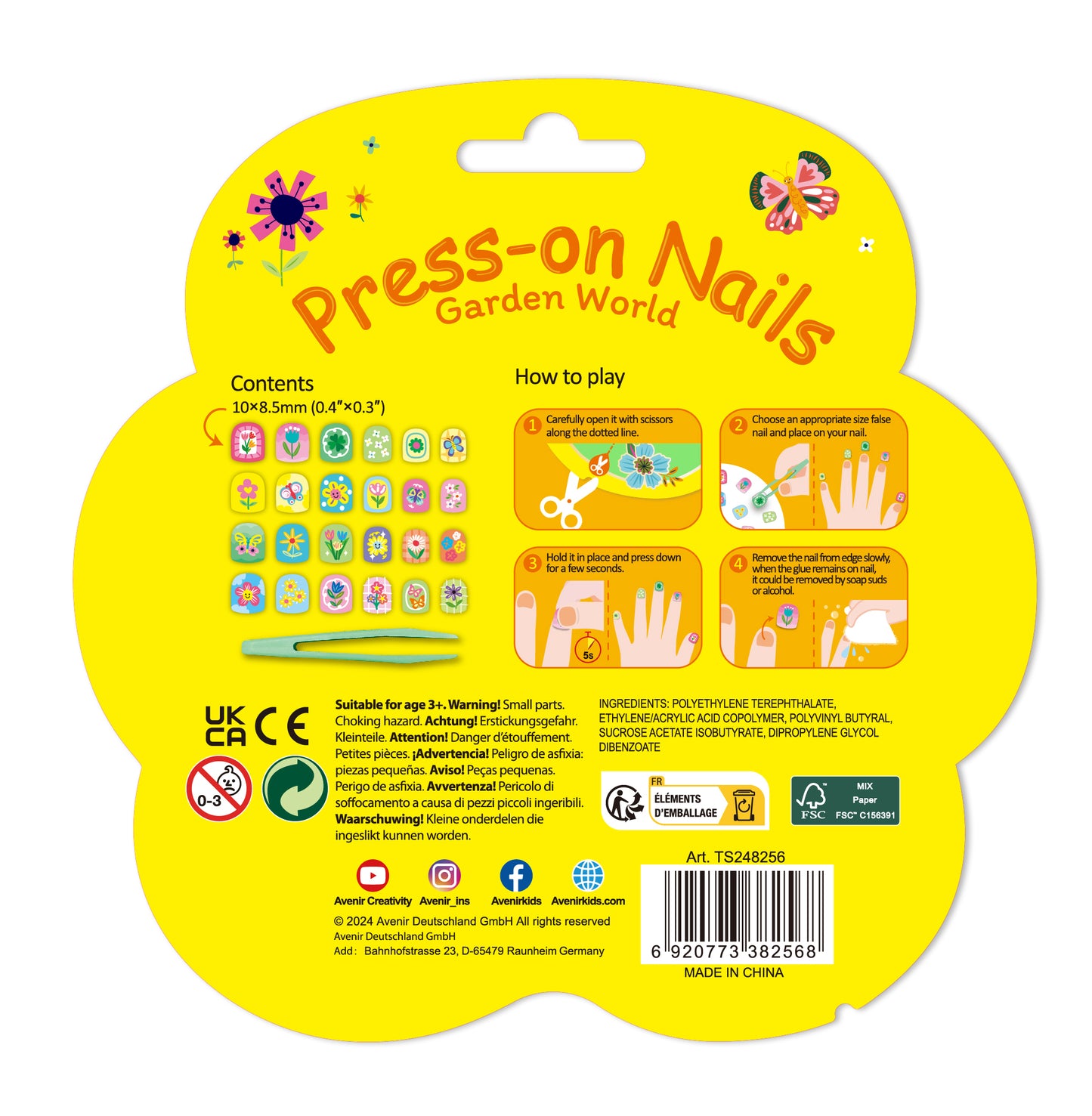 Press-on Nails Garden World