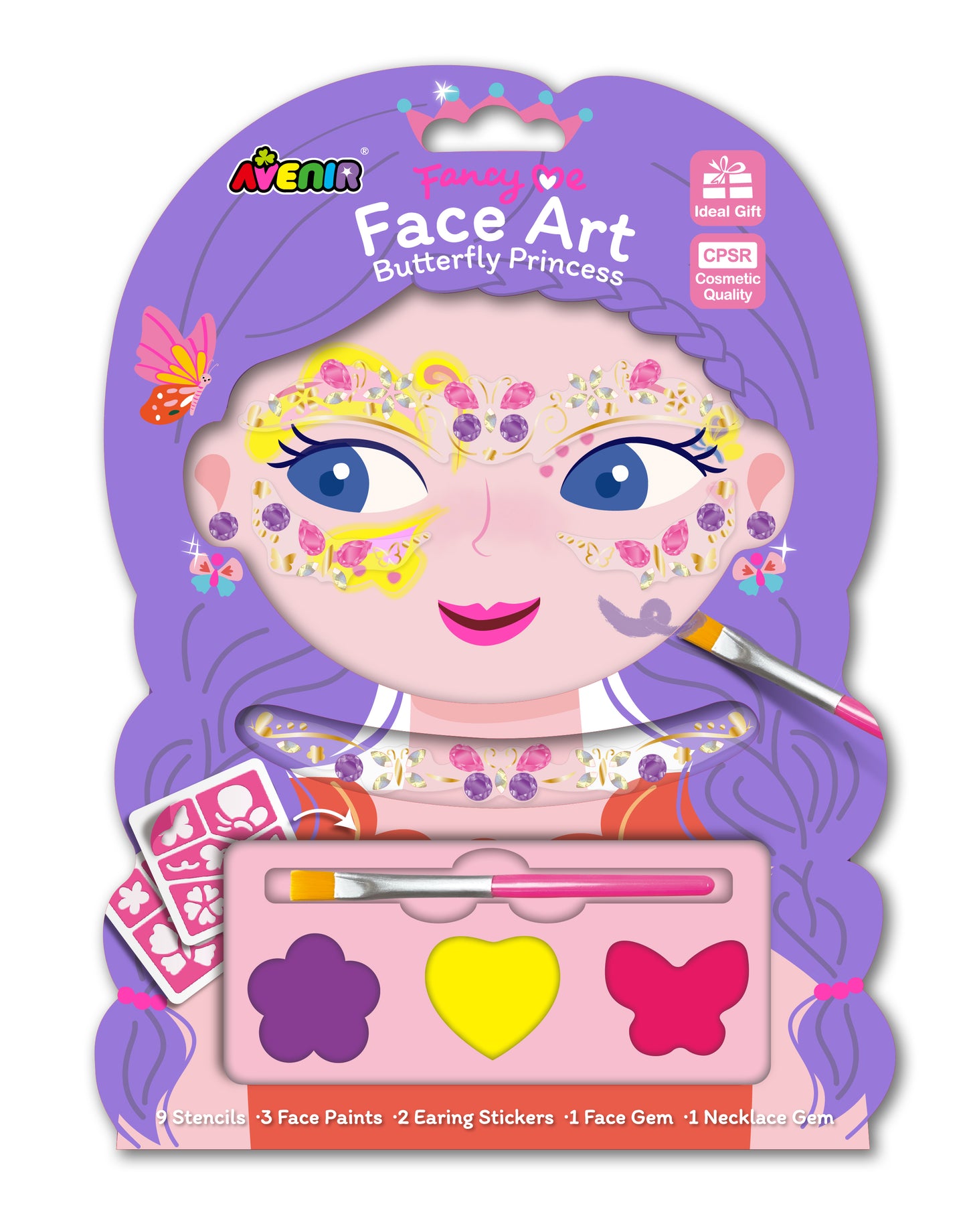 Face Art Butterfly Princess