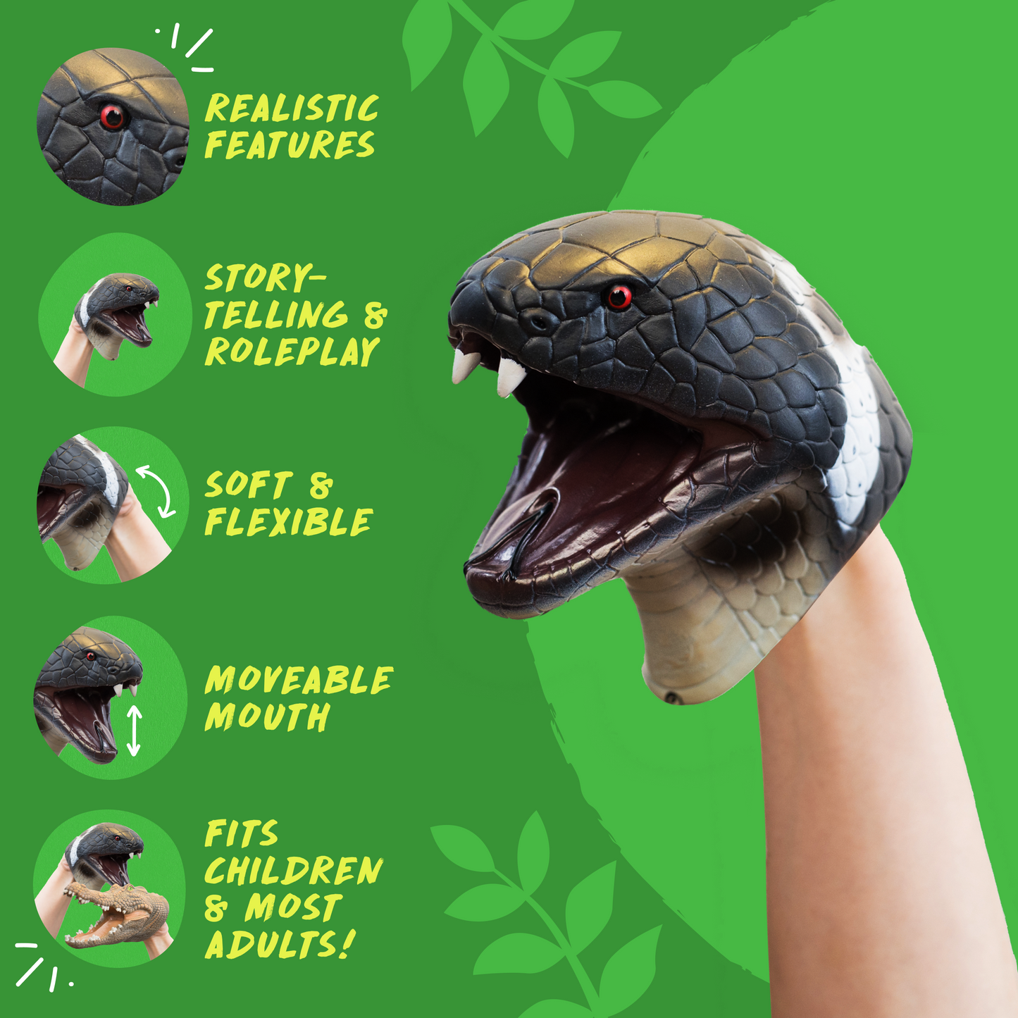 Wild Thingz Hand Puppet - Cobra