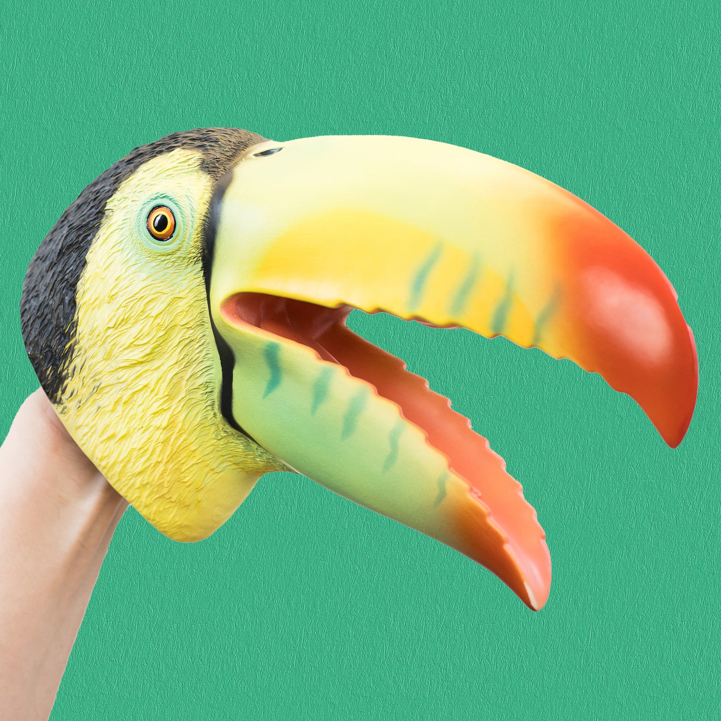 Wild Thingz Hand Puppet - Green Toucan