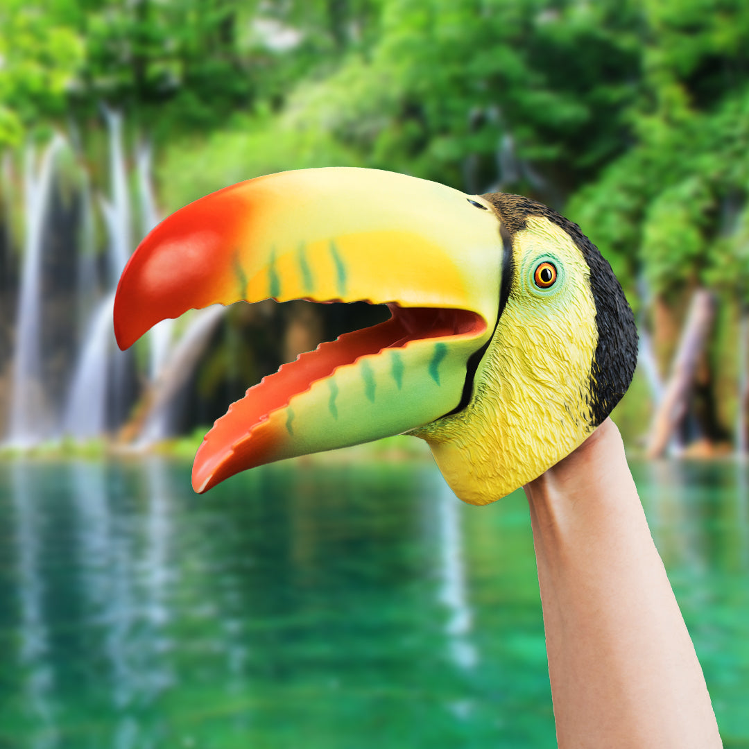 Wild Thingz Hand Puppet - Green Toucan