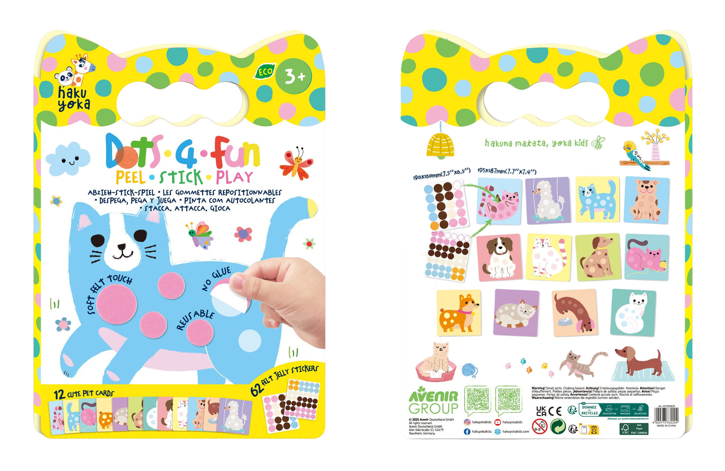 Dot 4 Fun Peel·Stick·Play Lovely Pets