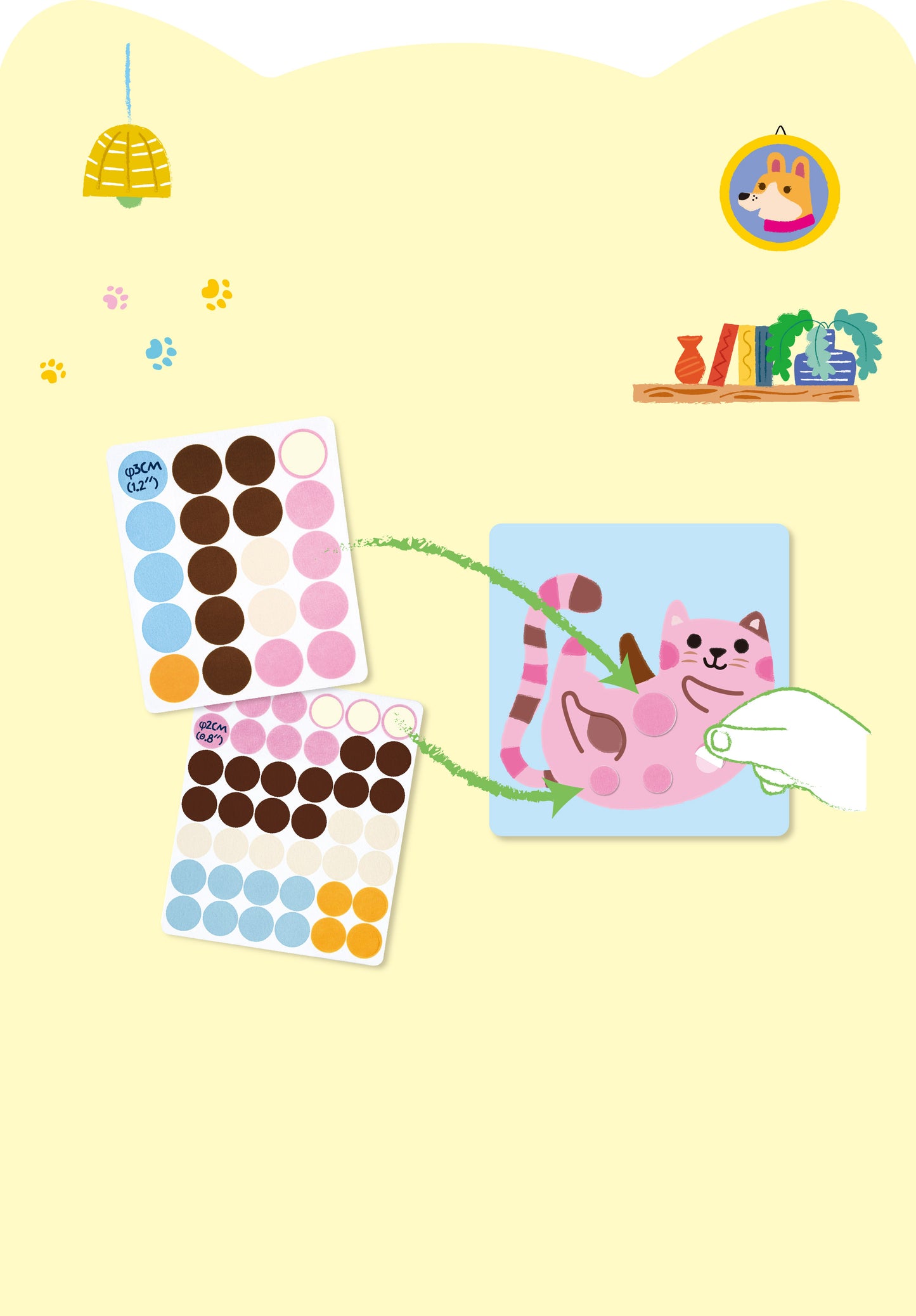 Dot 4 Fun Peel·Stick·Play Lovely Pets