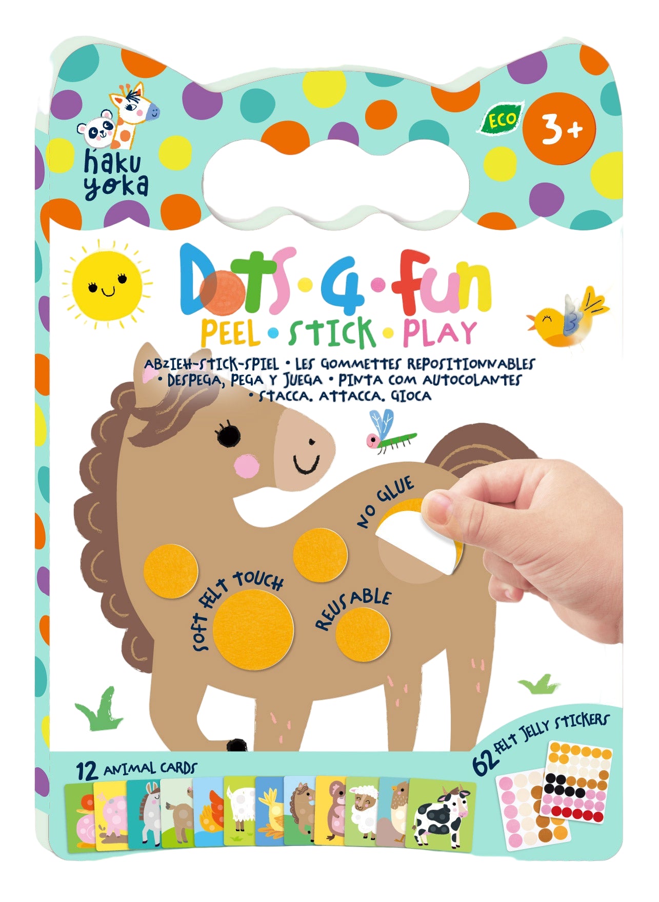 Dots4Fun Peel·Stick·Play Farm Animals