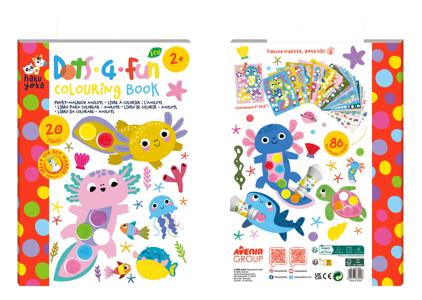 Dots4Fun Colouring Book Axolotl