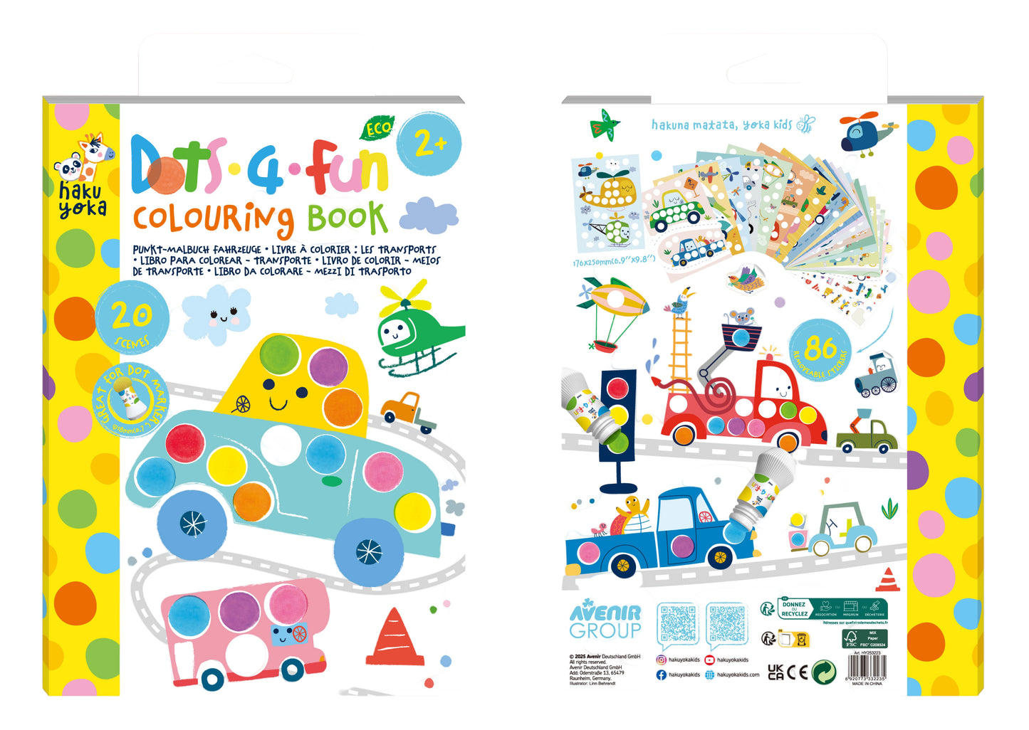 Dots4Fun Colouring Book Transportation