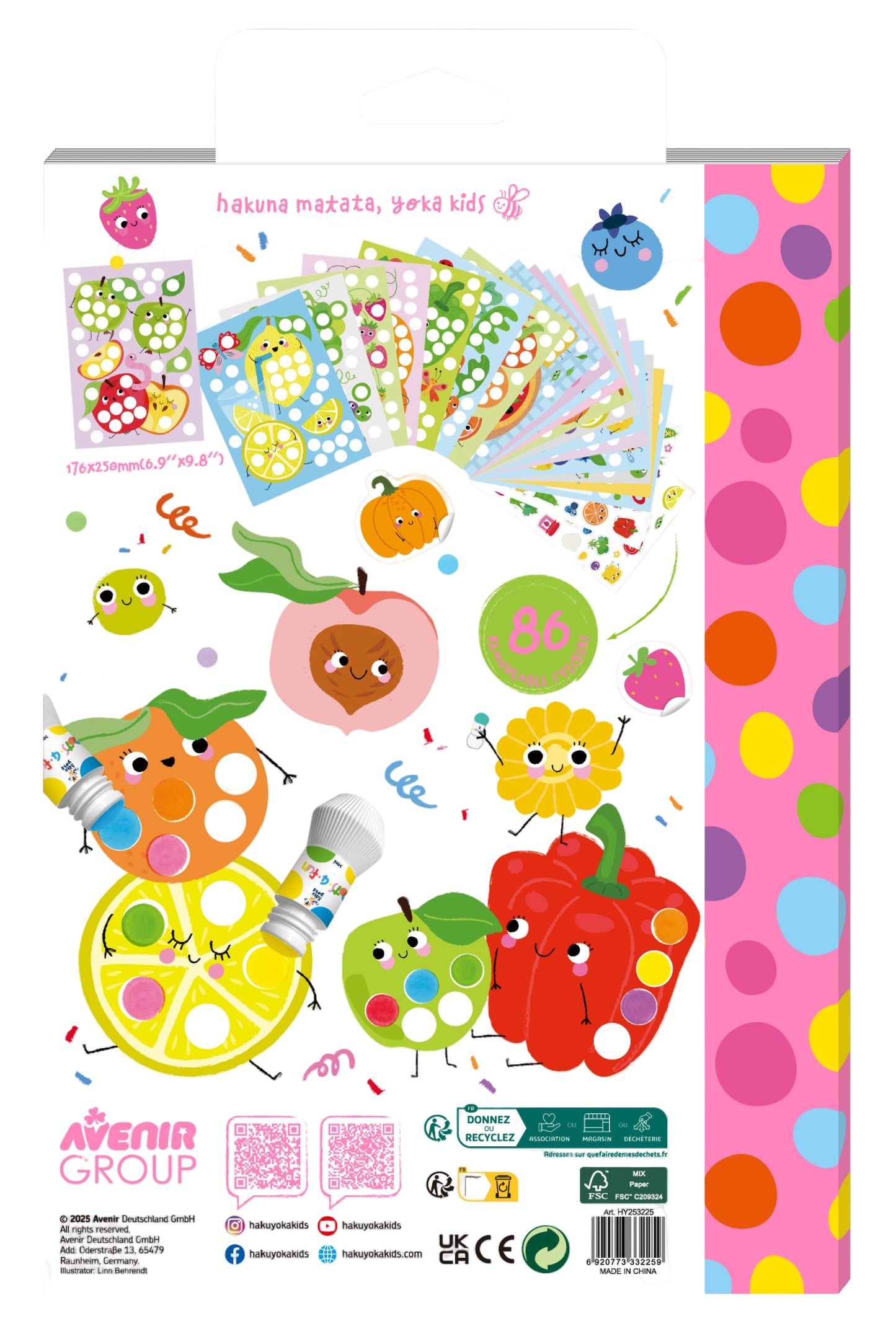 Dots4Fun Colouring Book Food Party