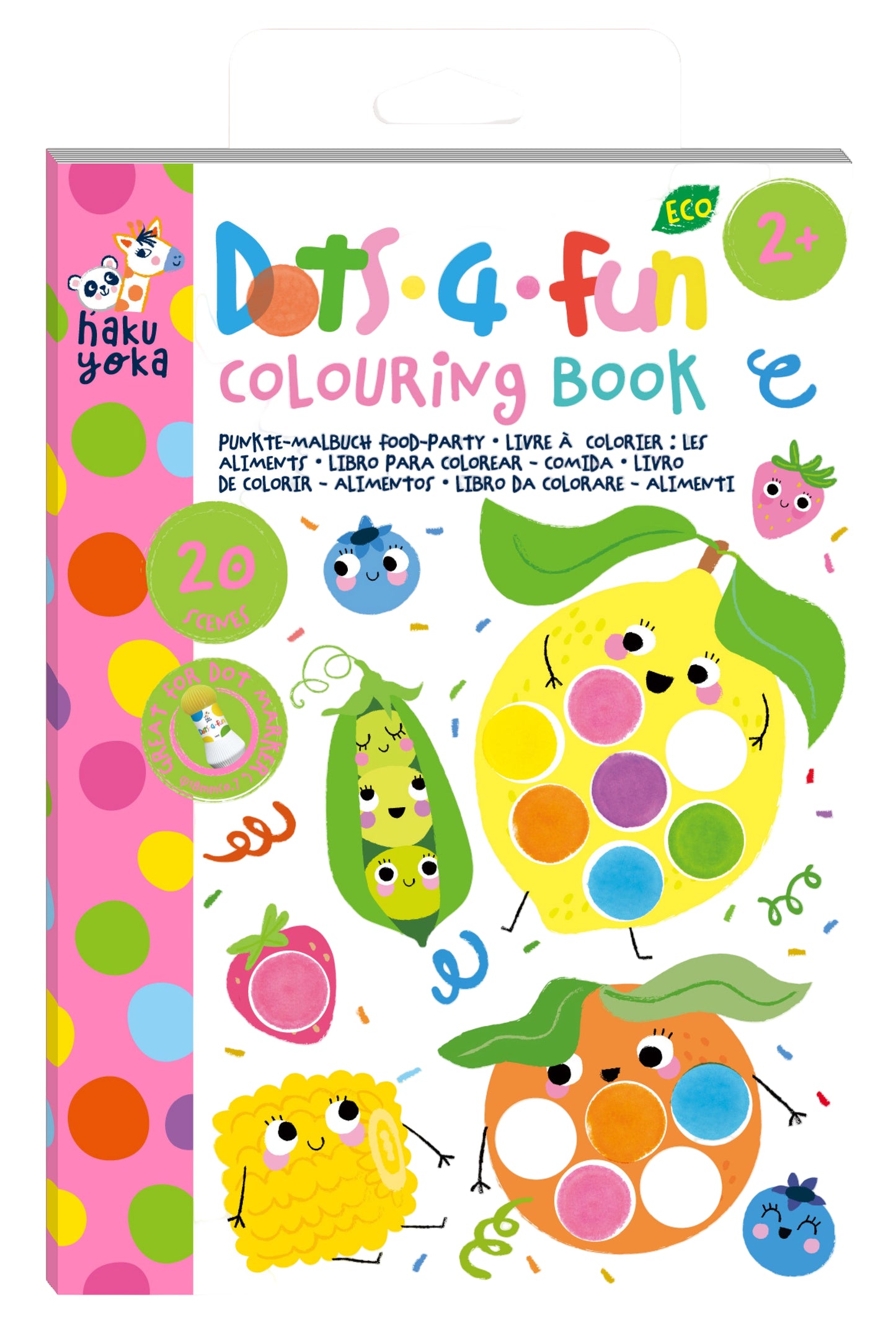 Dots4Fun Colouring Book Food Party