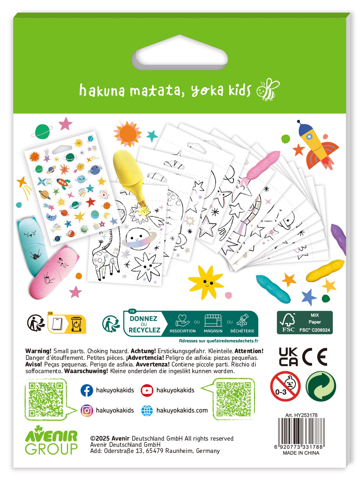 Mini Colouring Book Space