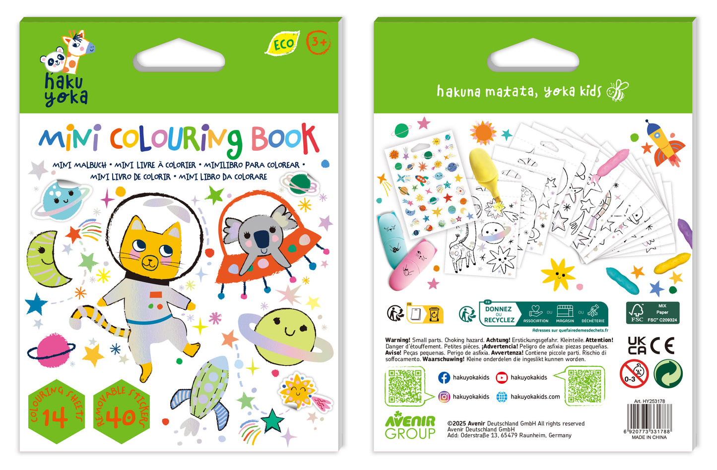 Mini Colouring Book Space