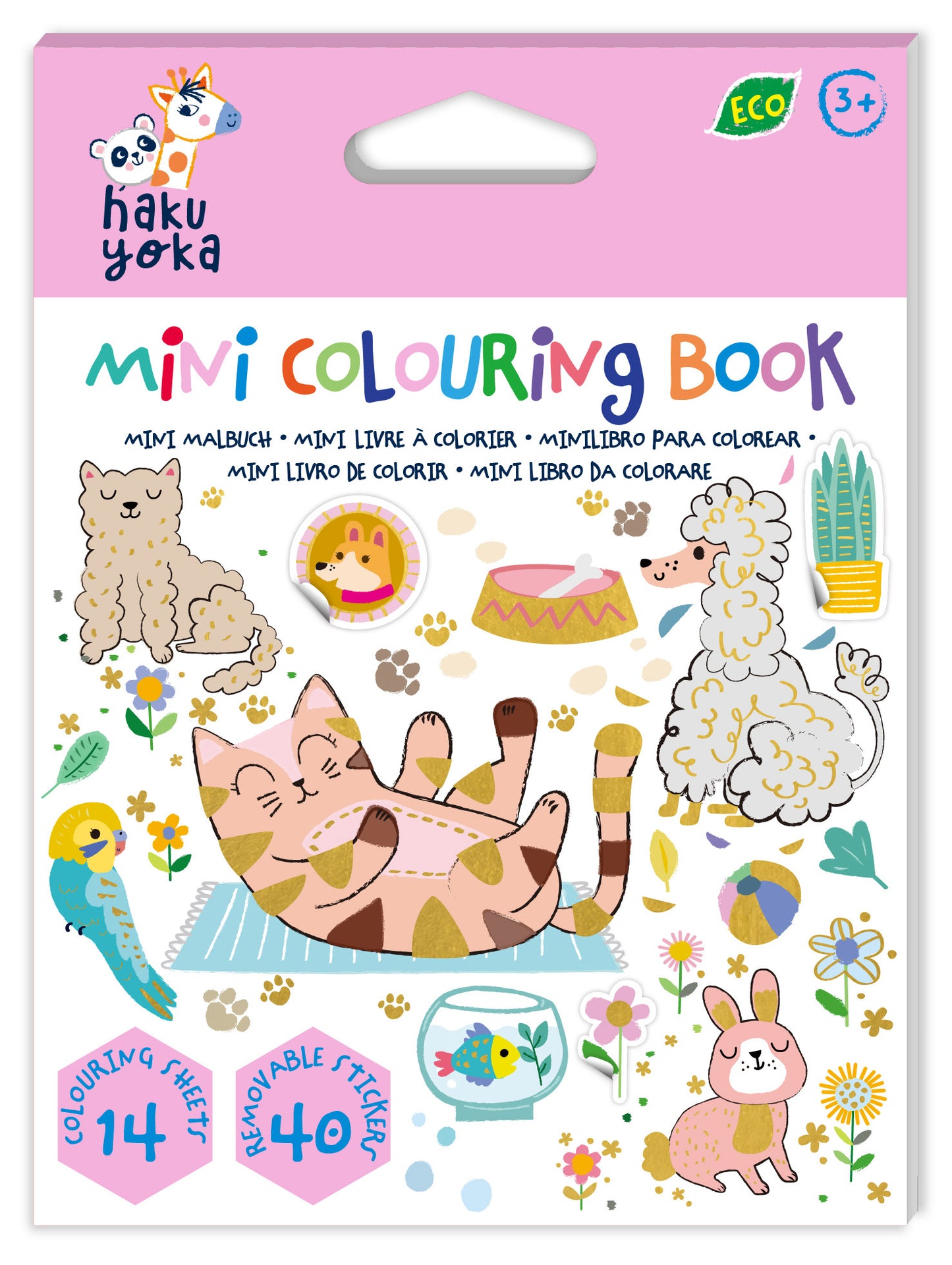 Mini Colouring Book Lovely Pets