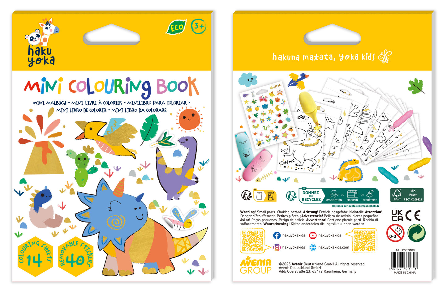 Mini Colouring Book Dino