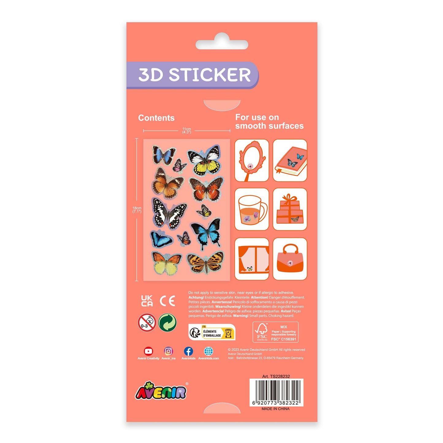 3D Sticker Butterfly