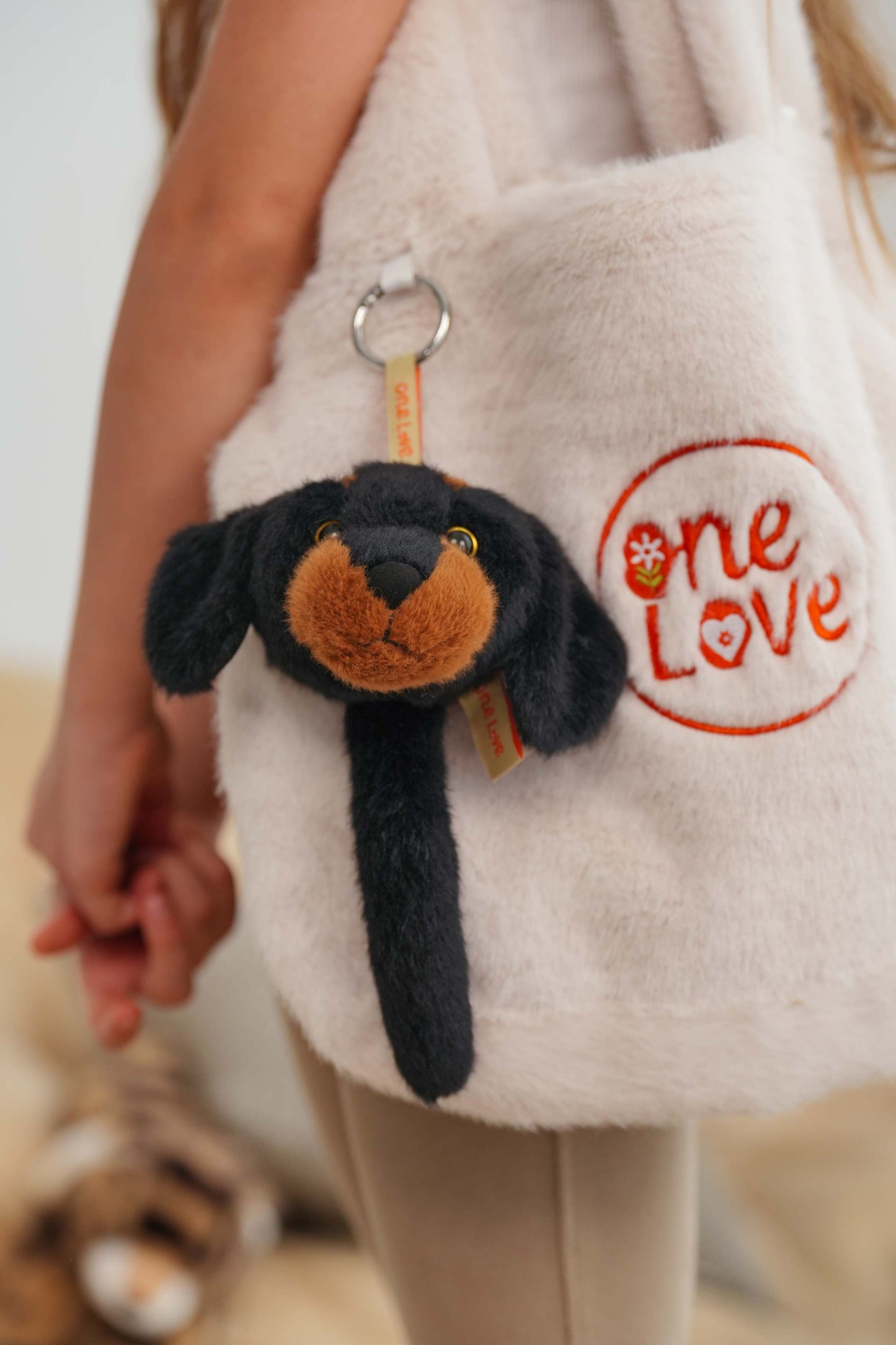 One Love Pumpkin Bag Charm Dachshund - 9cm