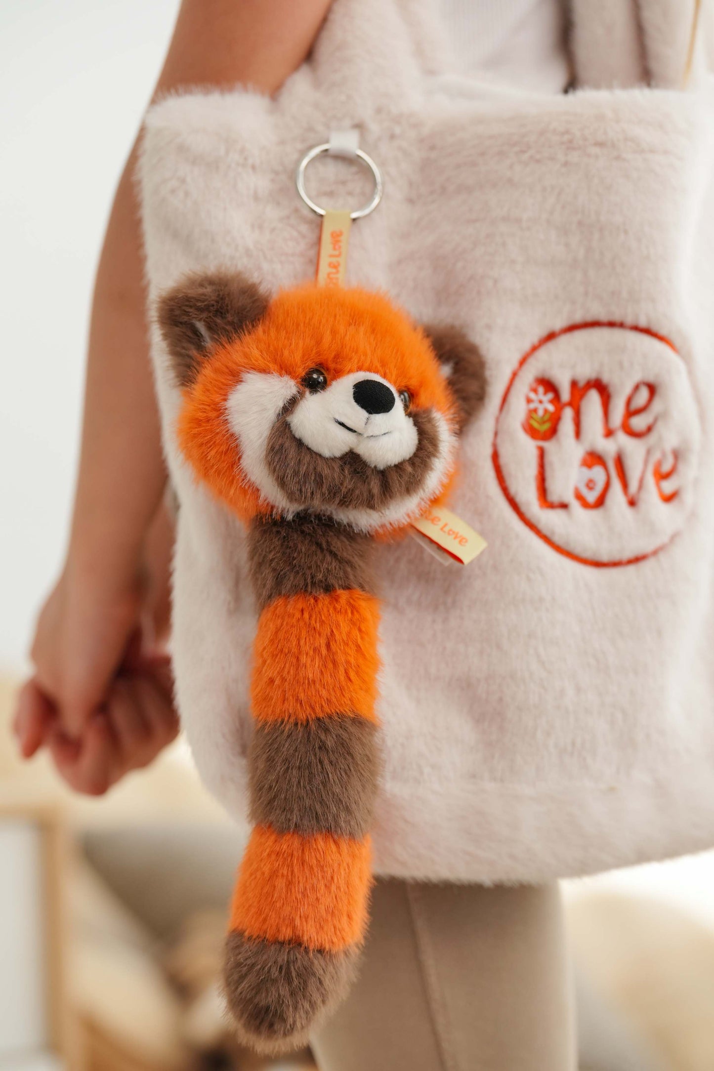 One Love Rusty Bag Charm Red Panda - 9cm