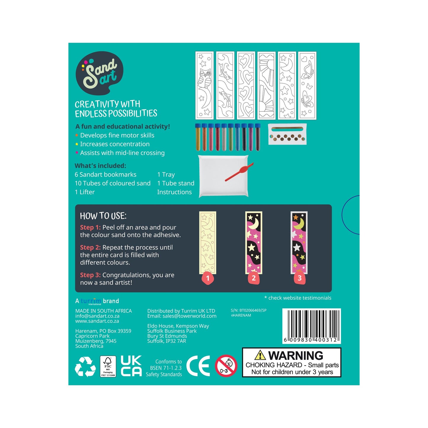 Sandart Bookmark Craft Kit