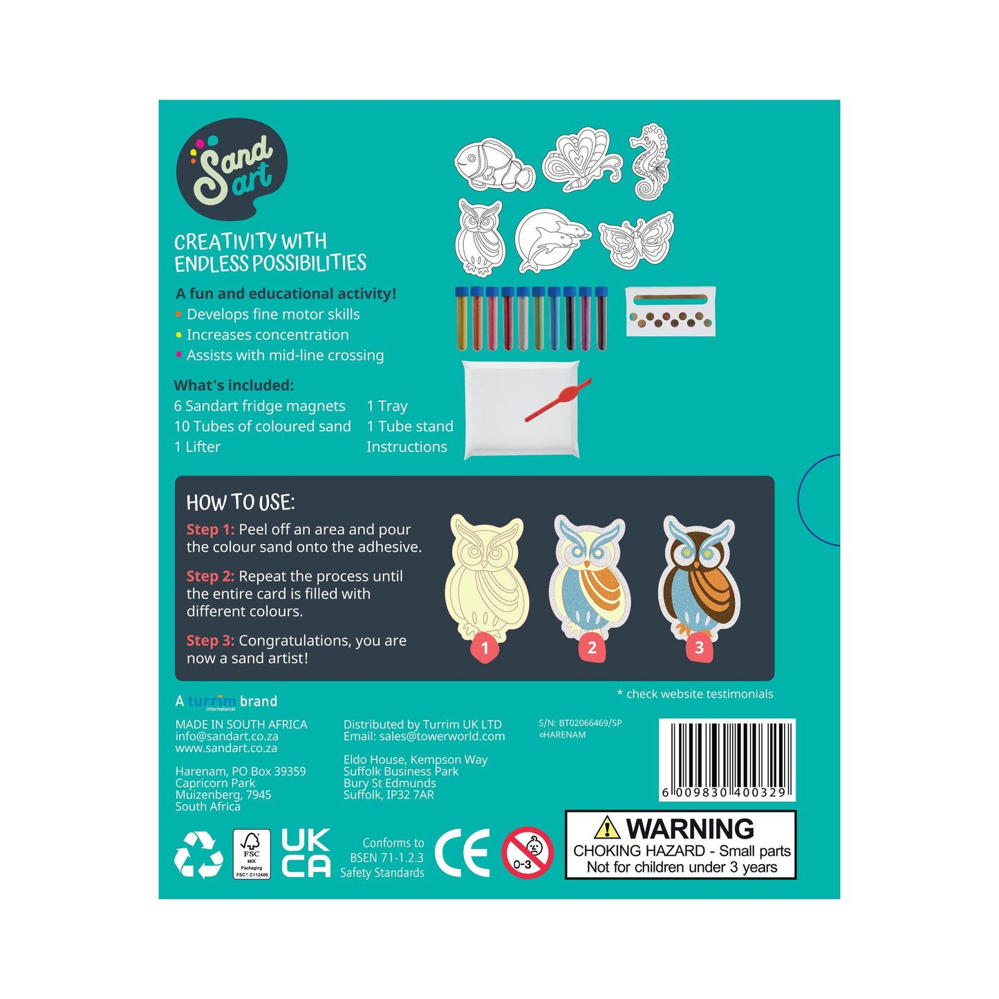Sandart Fridge Magnet Craft Kit