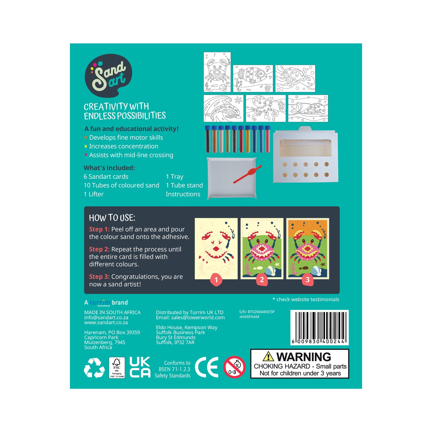 Sandart Sea Life 6 pack