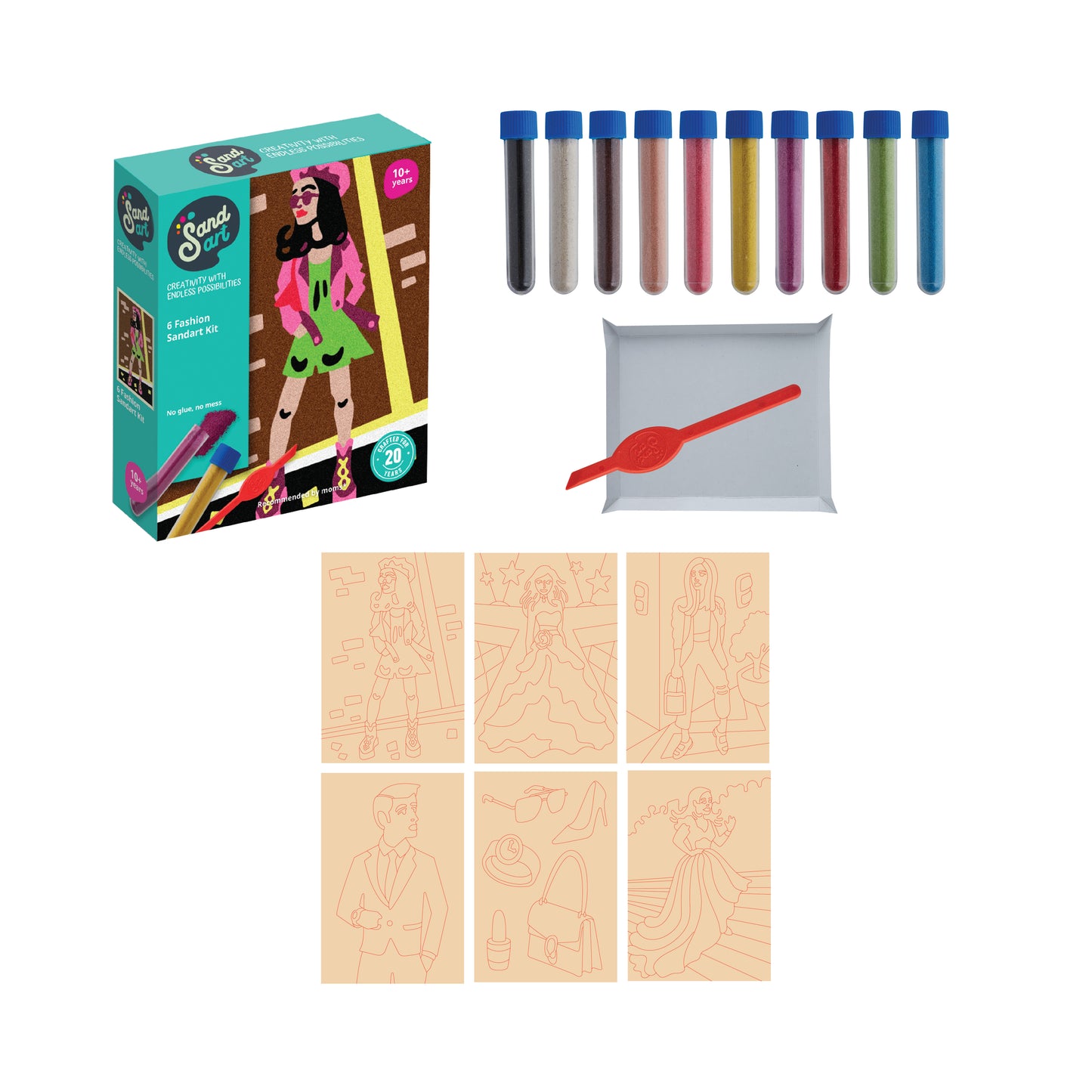 Sandart Fashion 6 pack