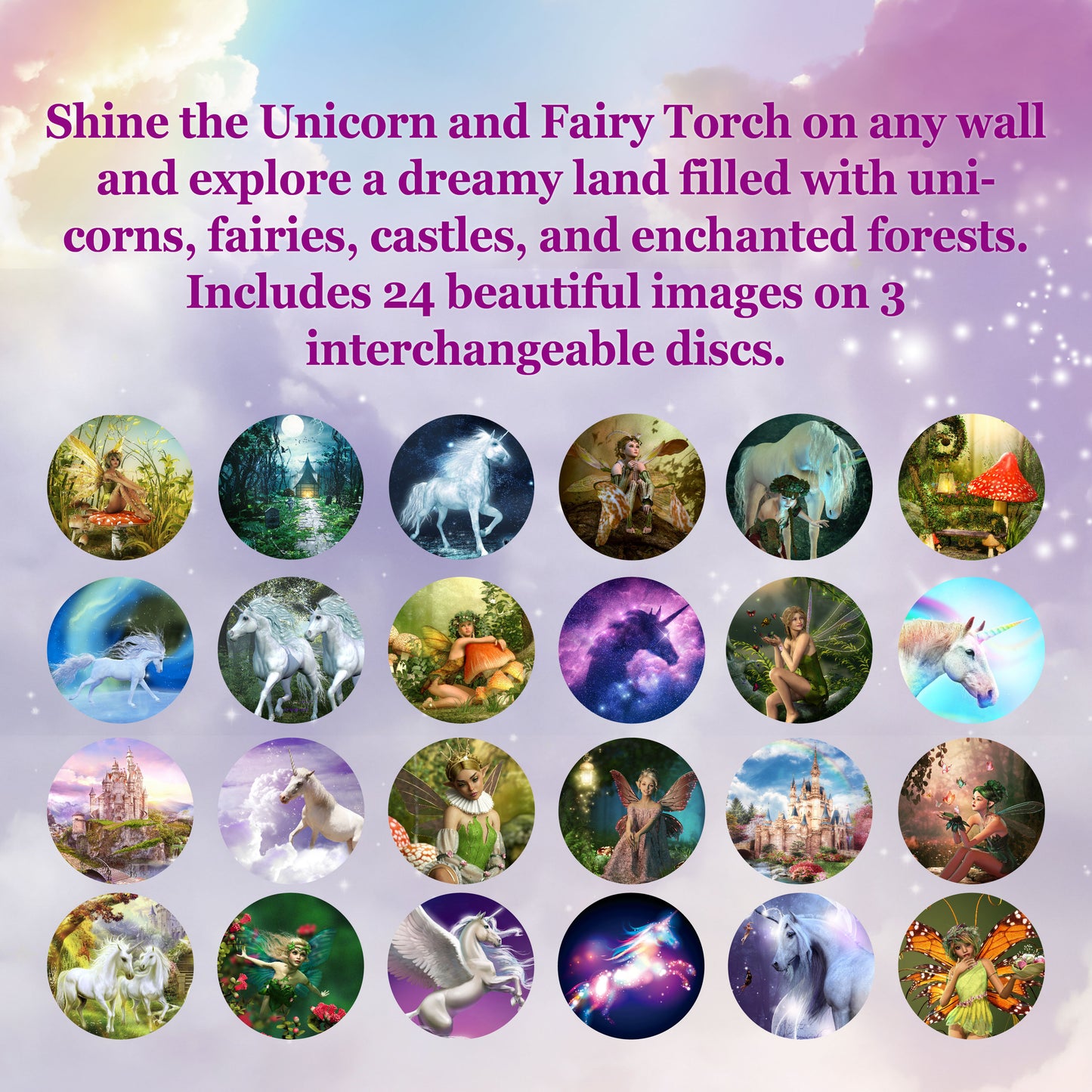 Unicorn & Fairy Torch Projector